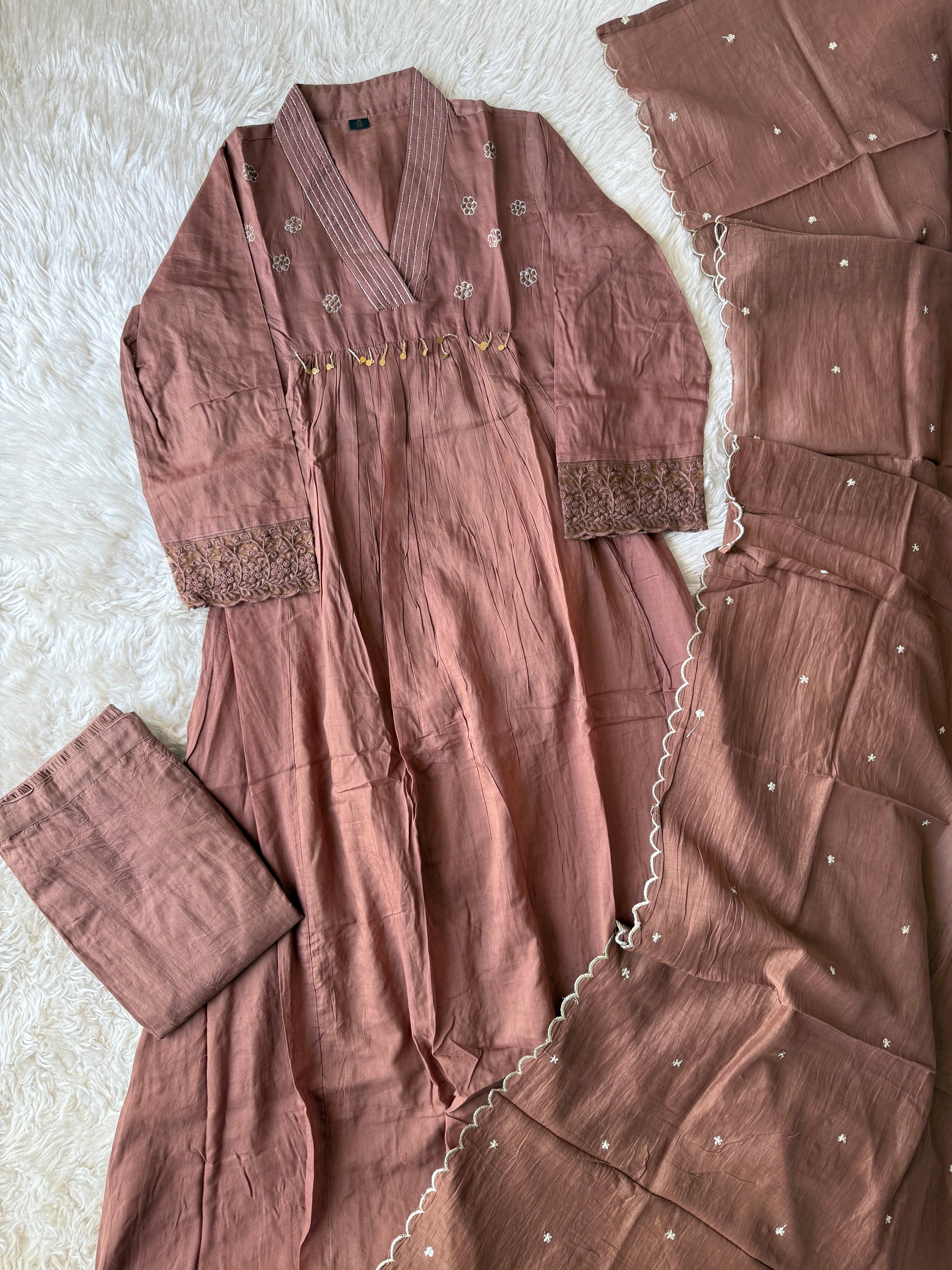 Premium Mul Cotton Kurti Pant Dupatta Set