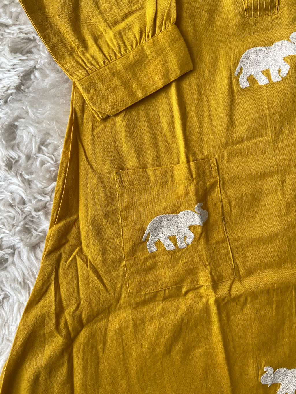 Elephant A-line Kurti Plazo Set