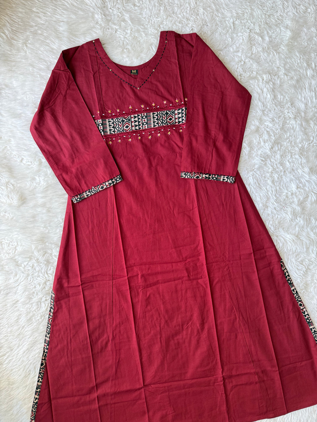 Pure Cotton Aline Kurti Plazo Dupatta Set