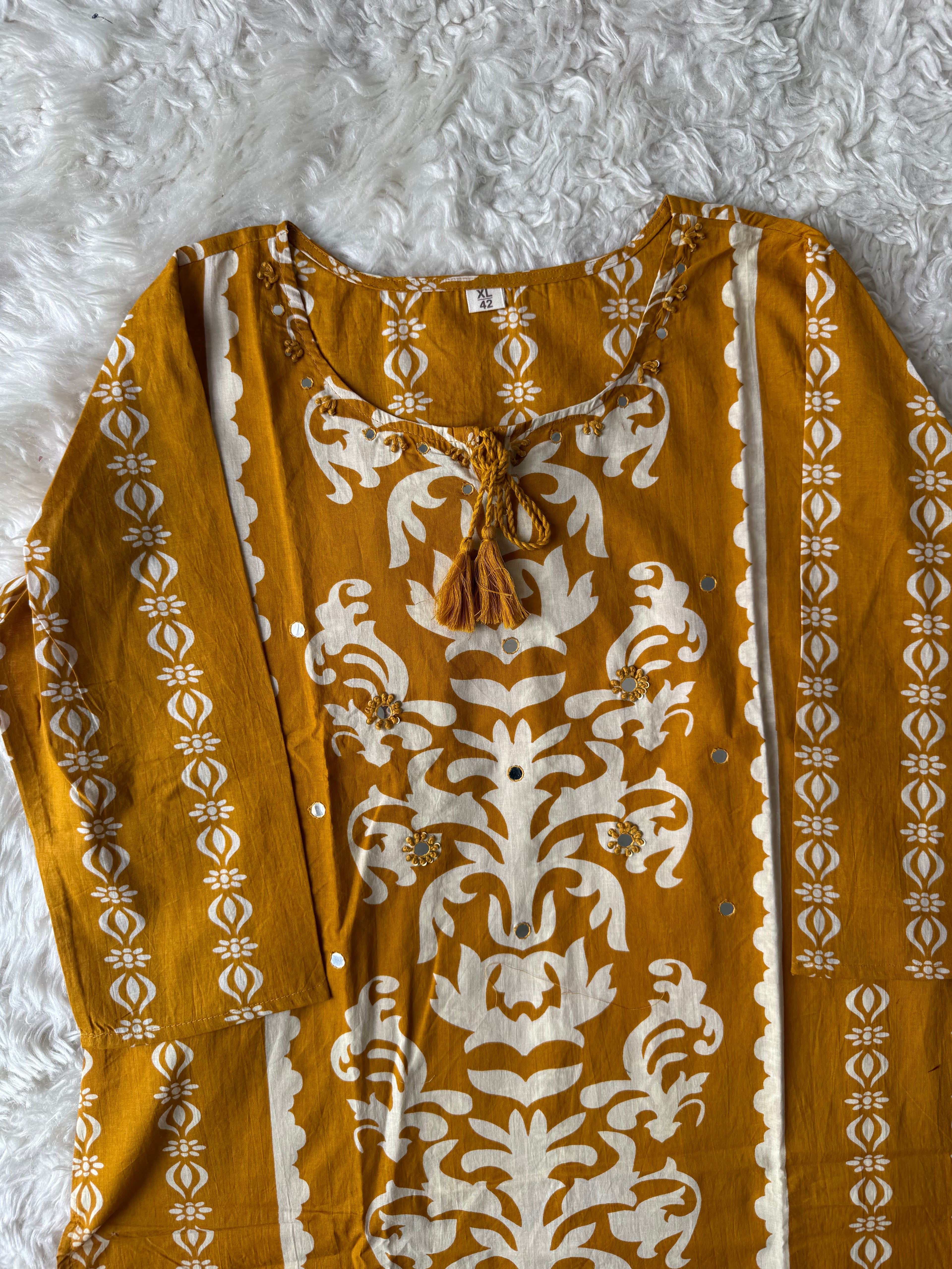 Premium Cotton Kurti Pant Dupatta Set