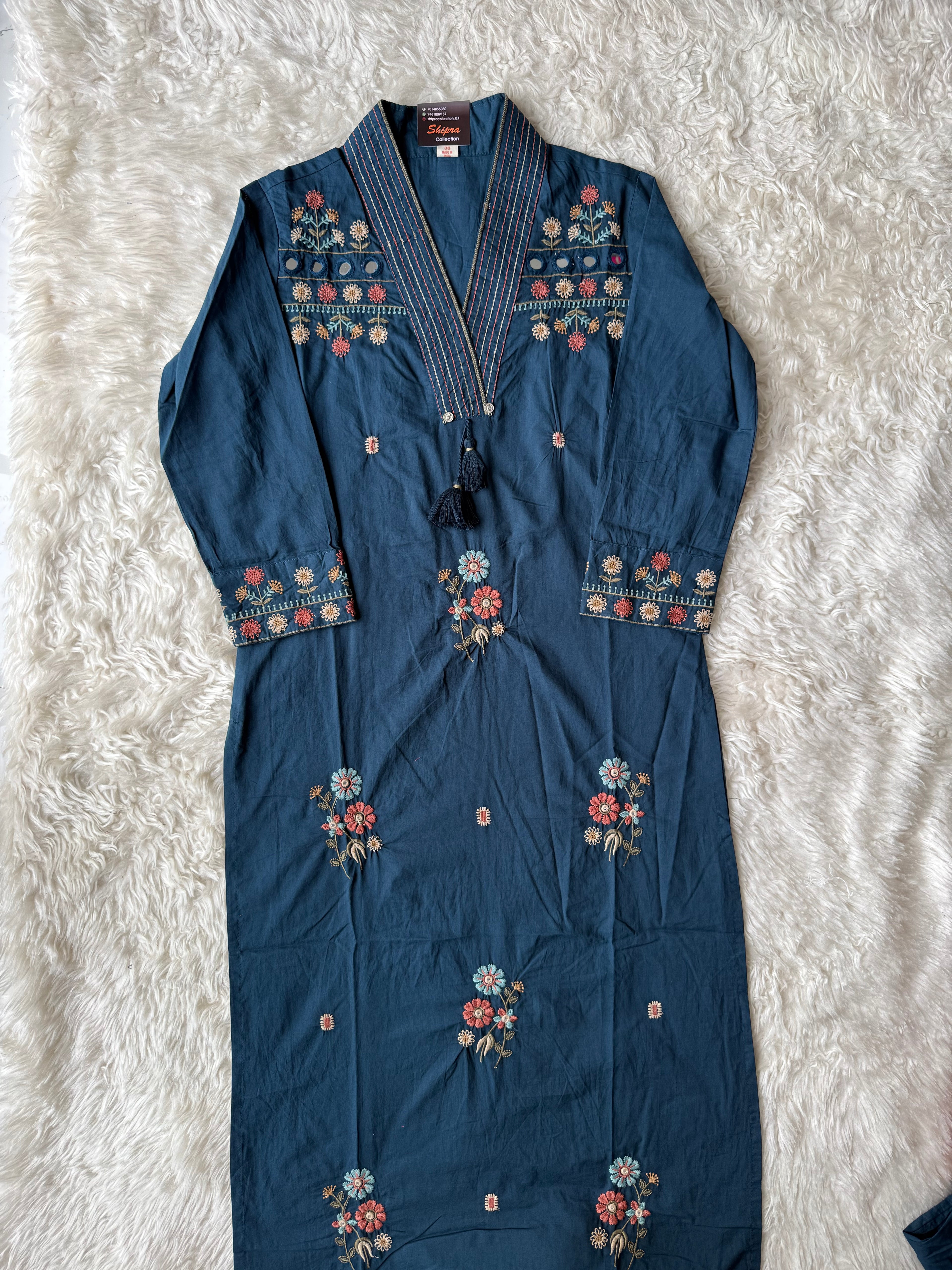 Premium Cotton Kurti Pant Dupatta Set