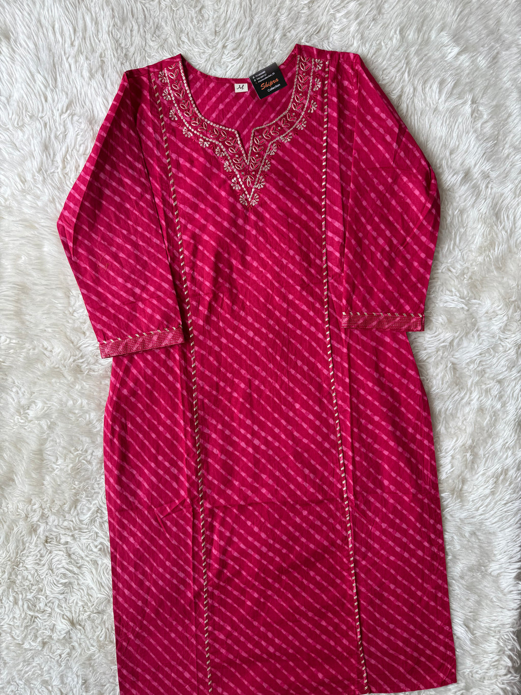 Premium Cotton Lehariya Set