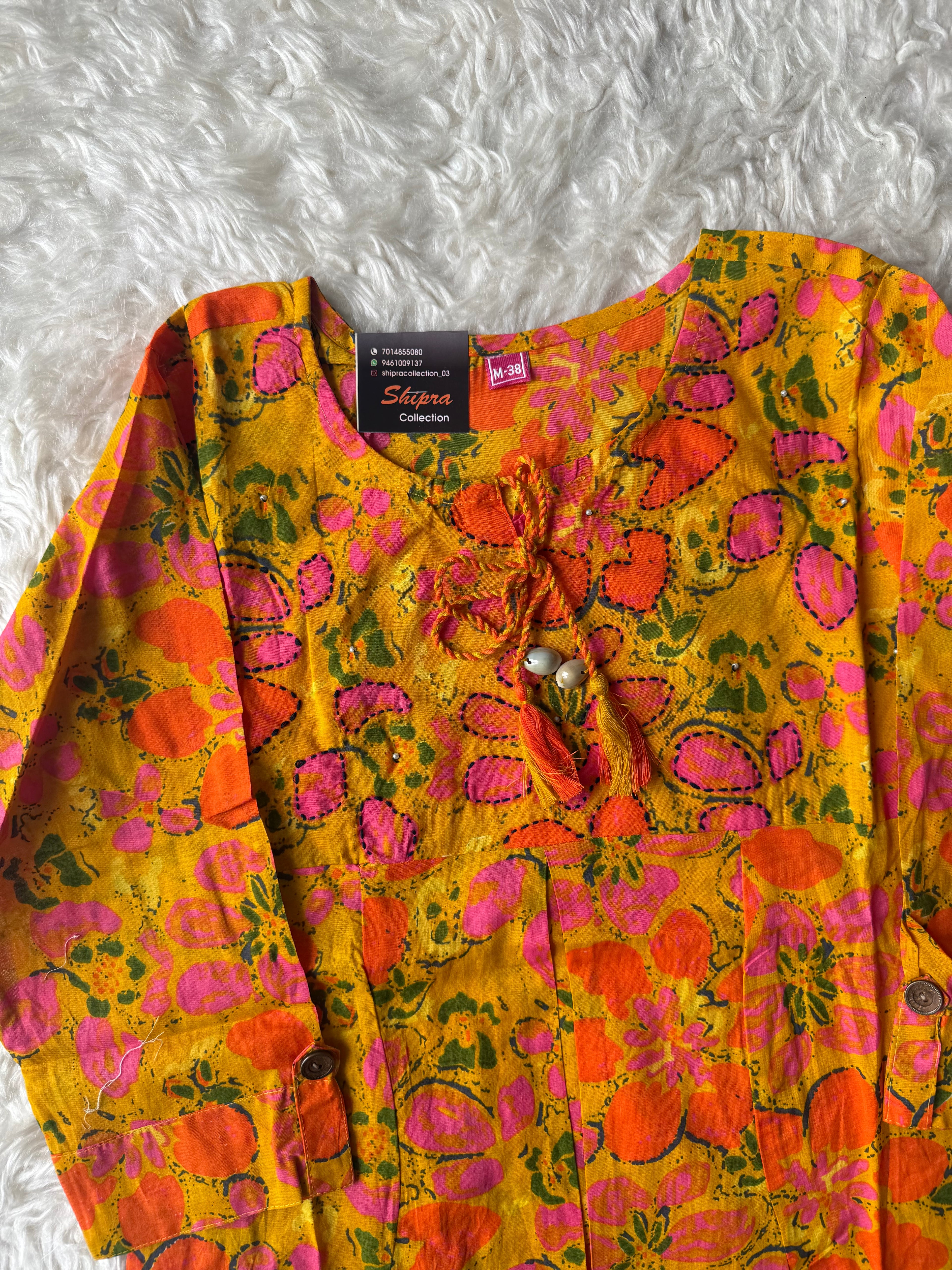 Breathable Cotton Patch Work Co-ord Set