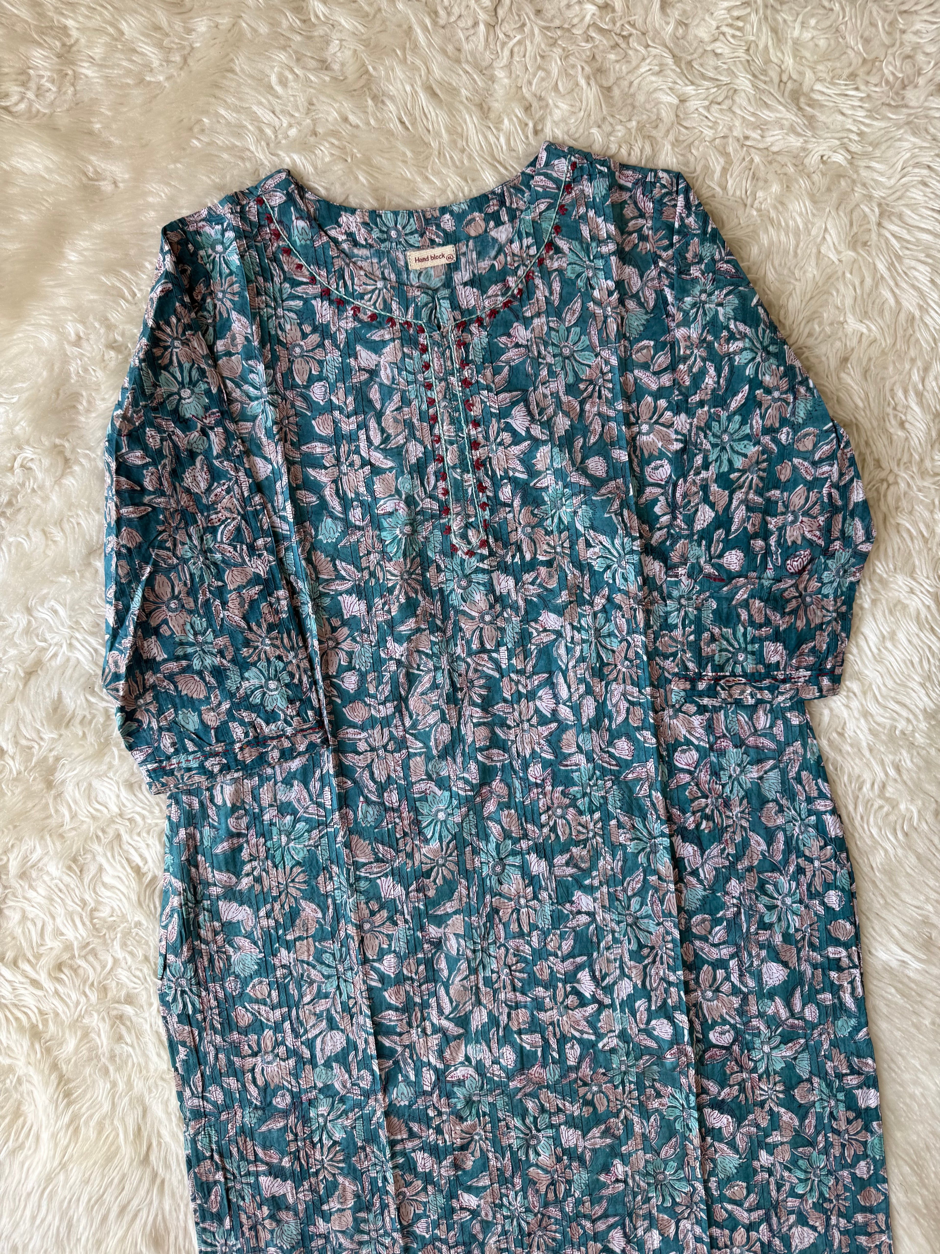 Premium Cotton Handblock Kurti