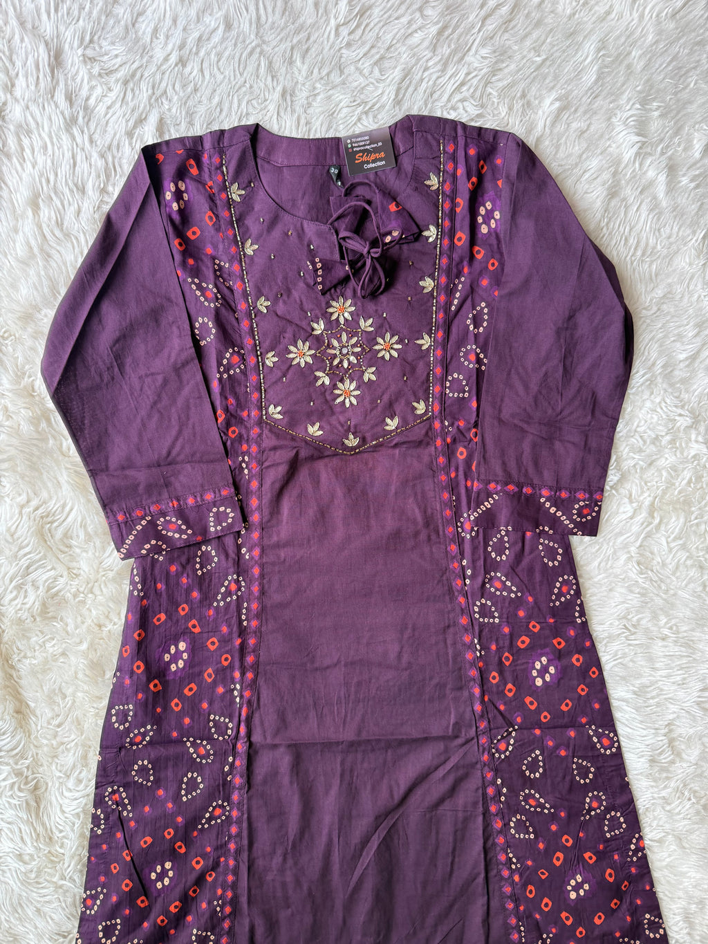 Premium Cotton Bandhani Set