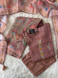 Linen Kurti Pant Dupatta Set