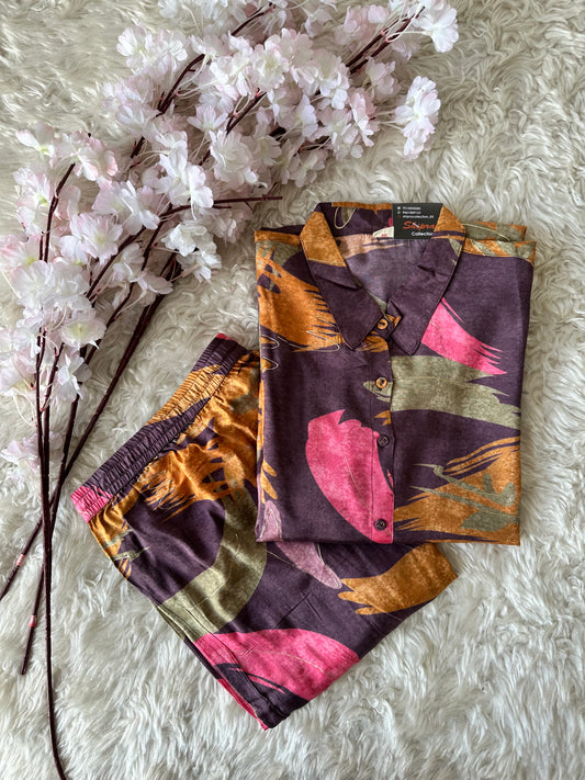 Pure Muslin Silk Co-ord Set