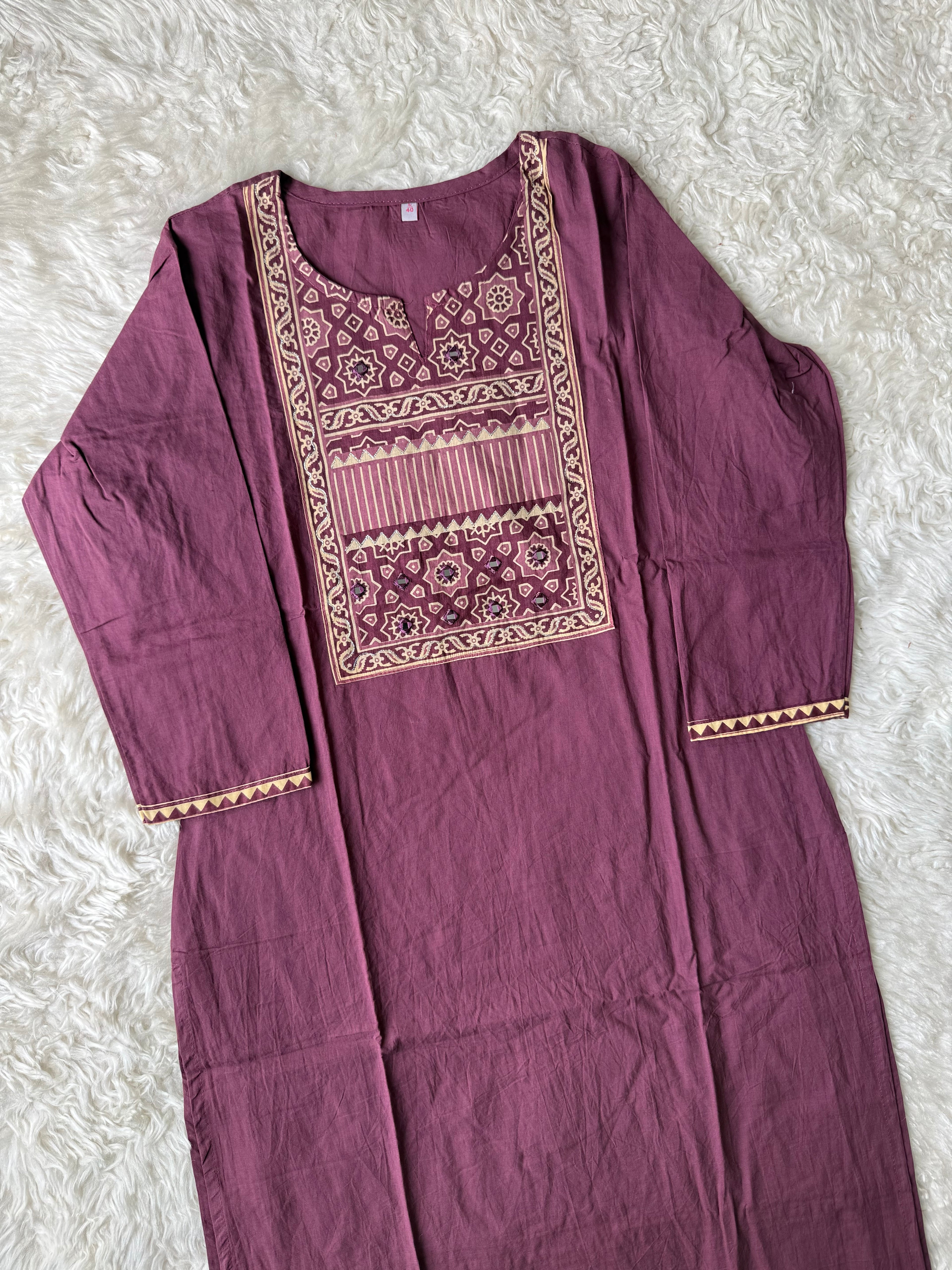 Premium Cotton Kurti Pant Dupatta Set
