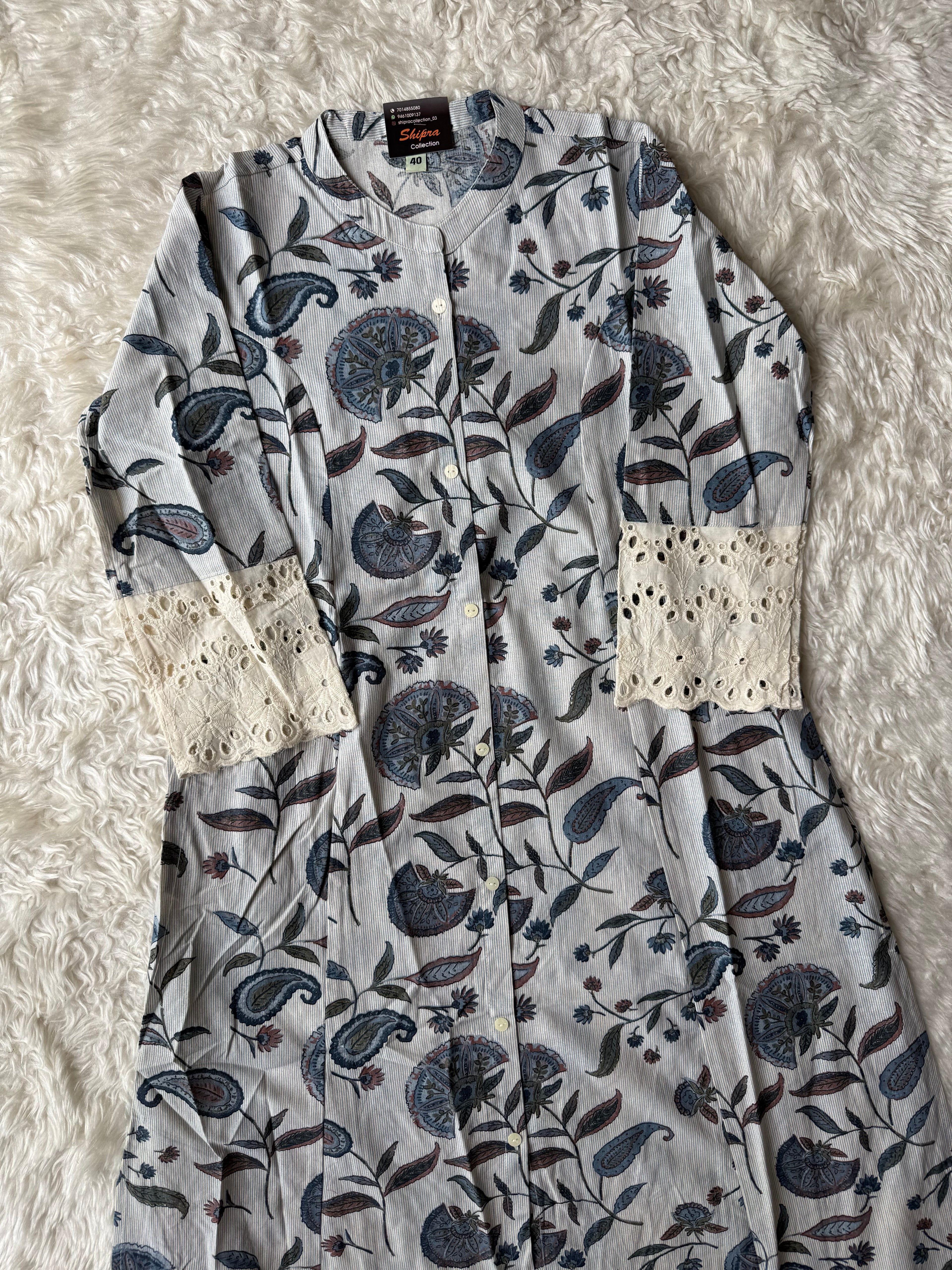Khadi Cotton Aline kurti