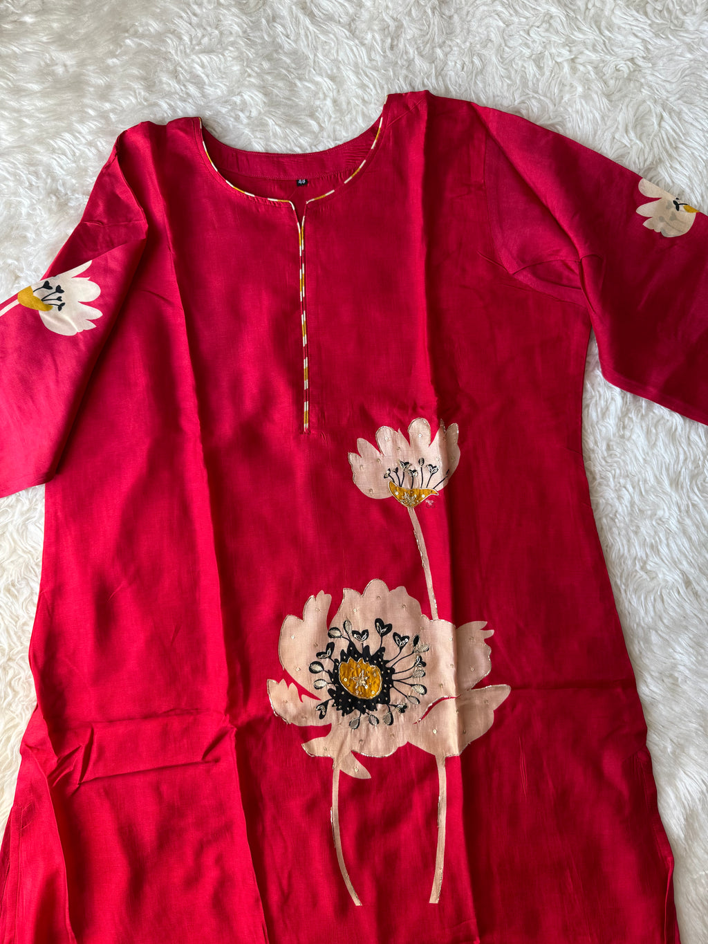“Plus Size” Russian Silk Kurti Pant Dupatta Set