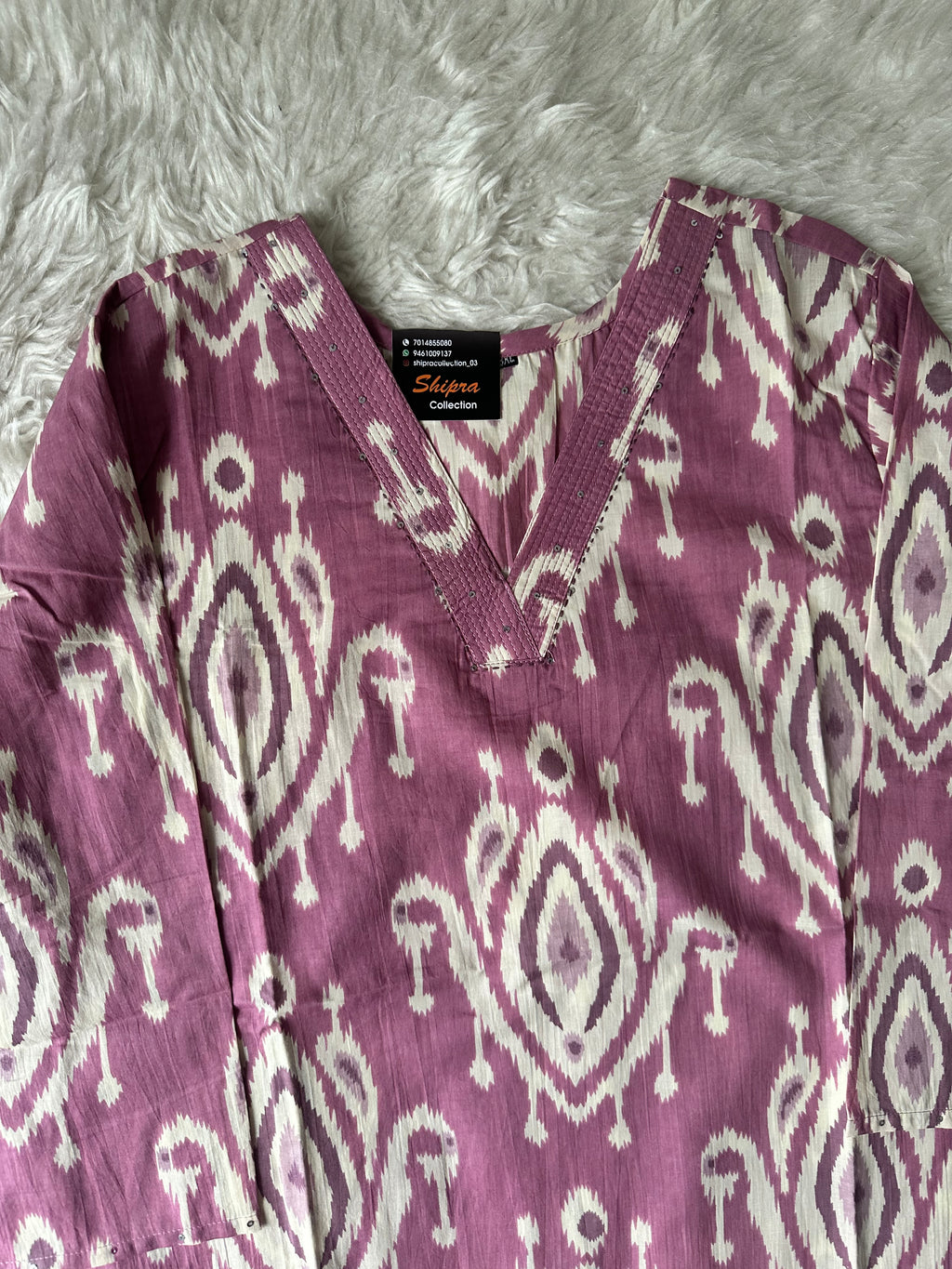 Premium Cotton V neck Kurti