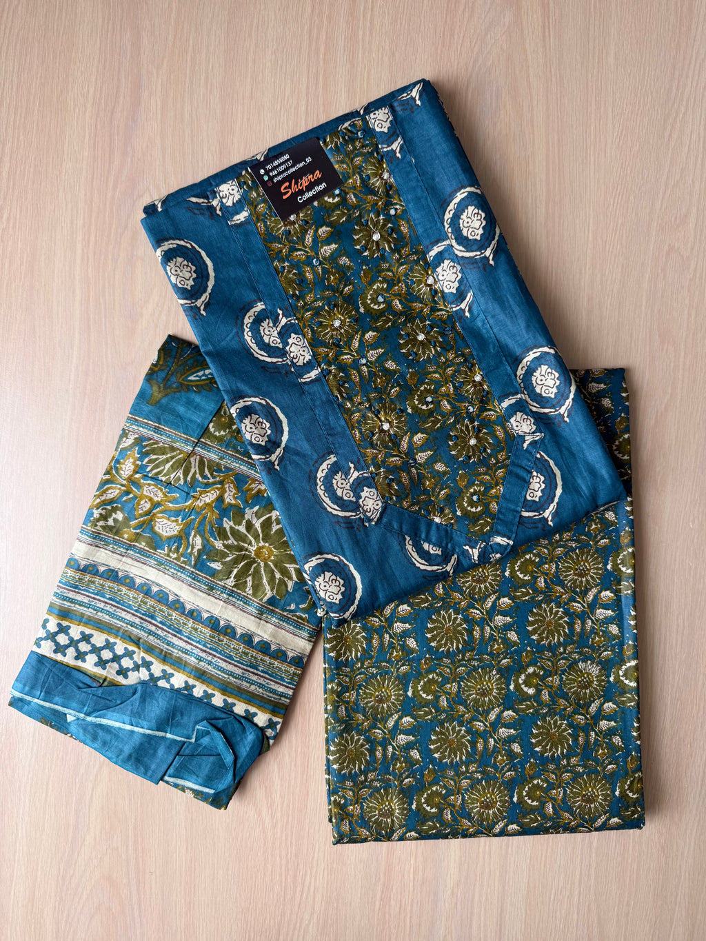 Premium Cotton Unstitched Set
