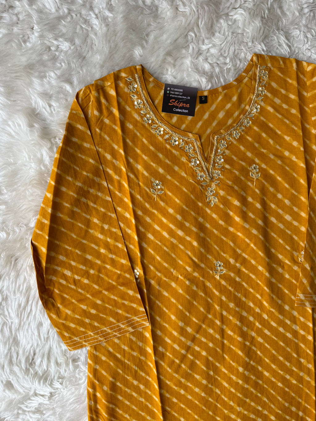 Premium Cotton Lehariya Set