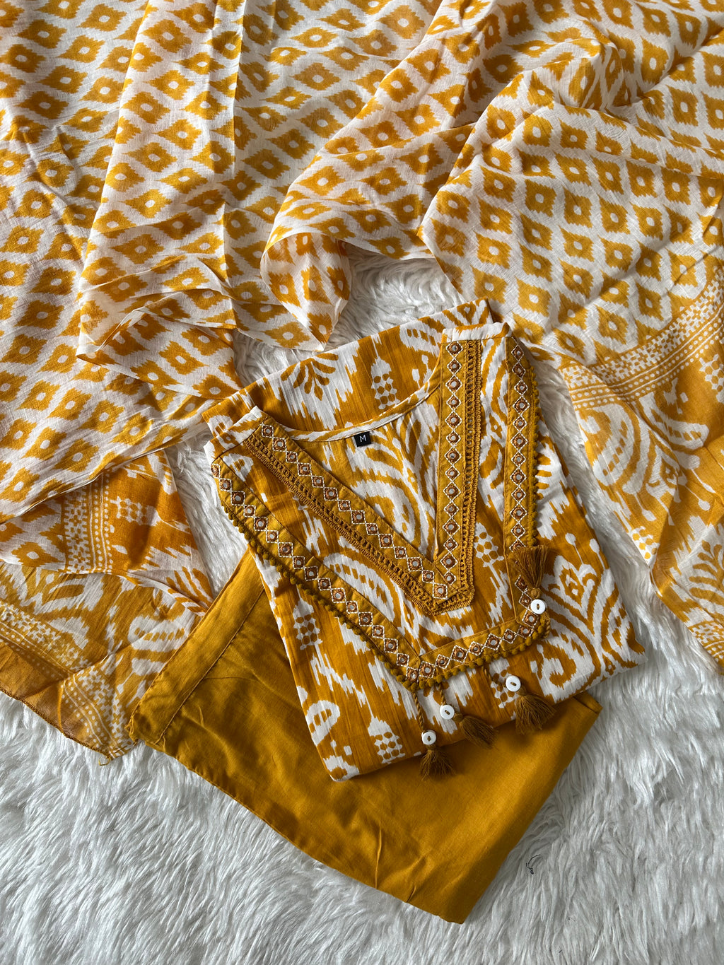 Budget Friendly Kurti Pant Dupatta Set