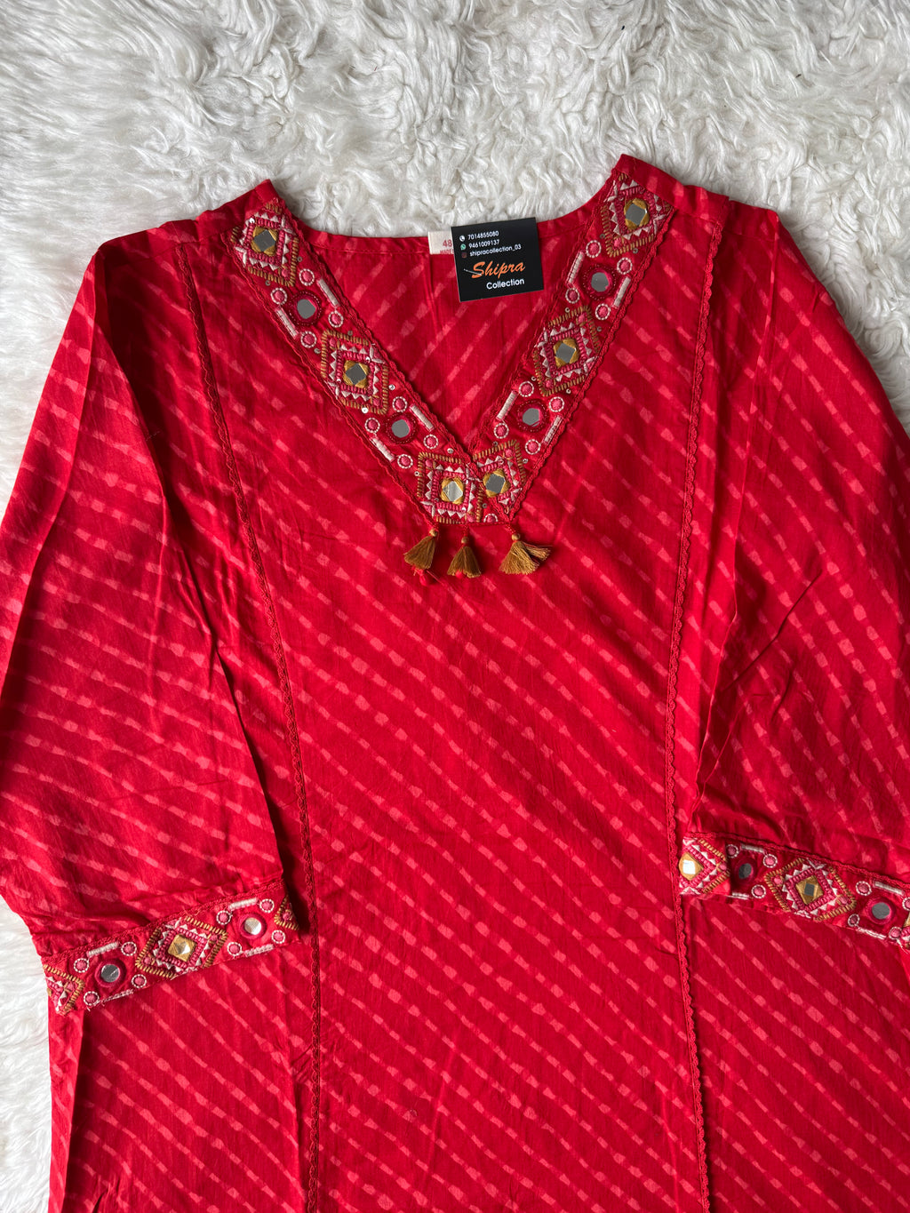 Premium Cotton Lehariya Set