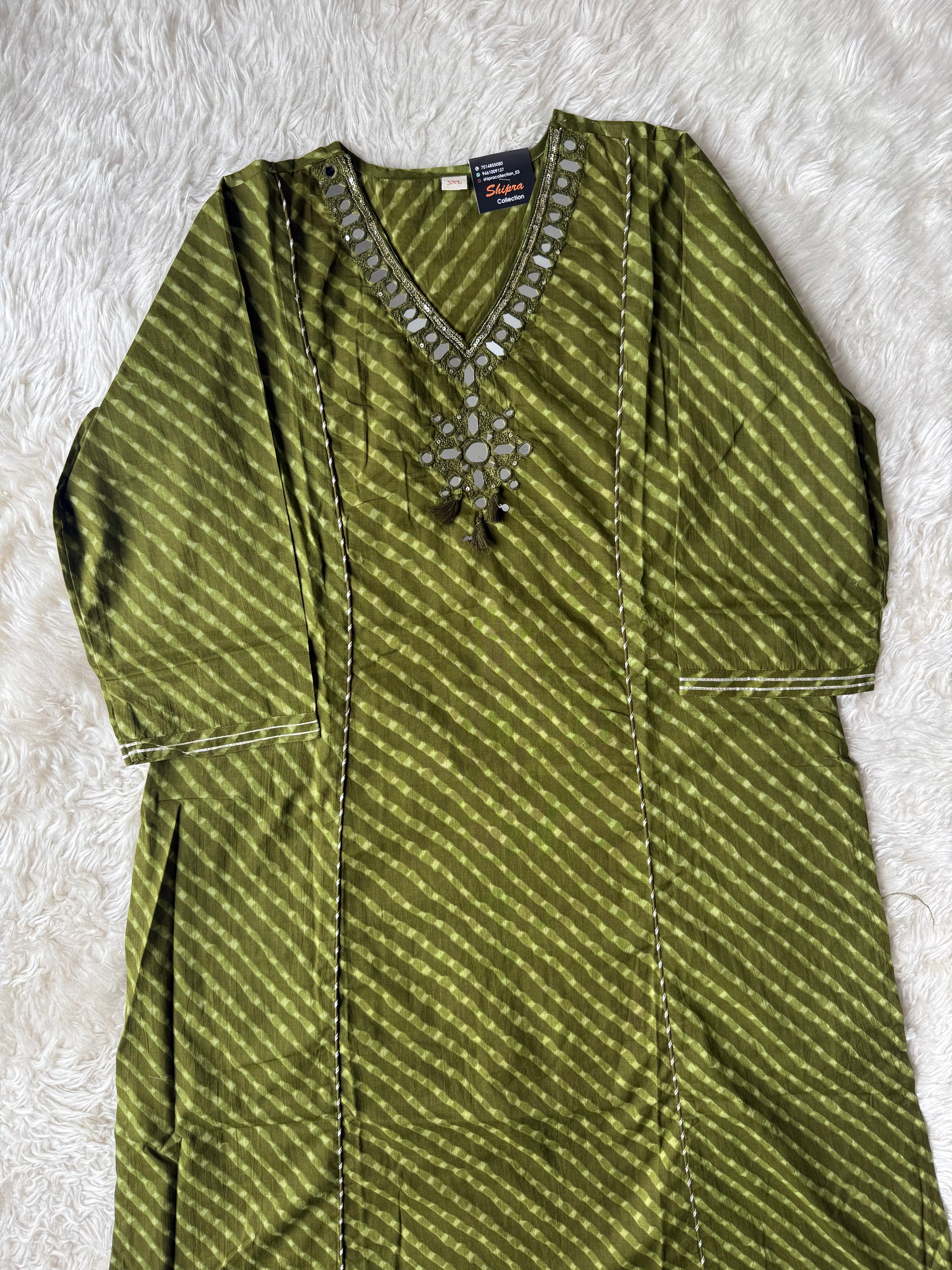 Premium Cotton Lehariya Set