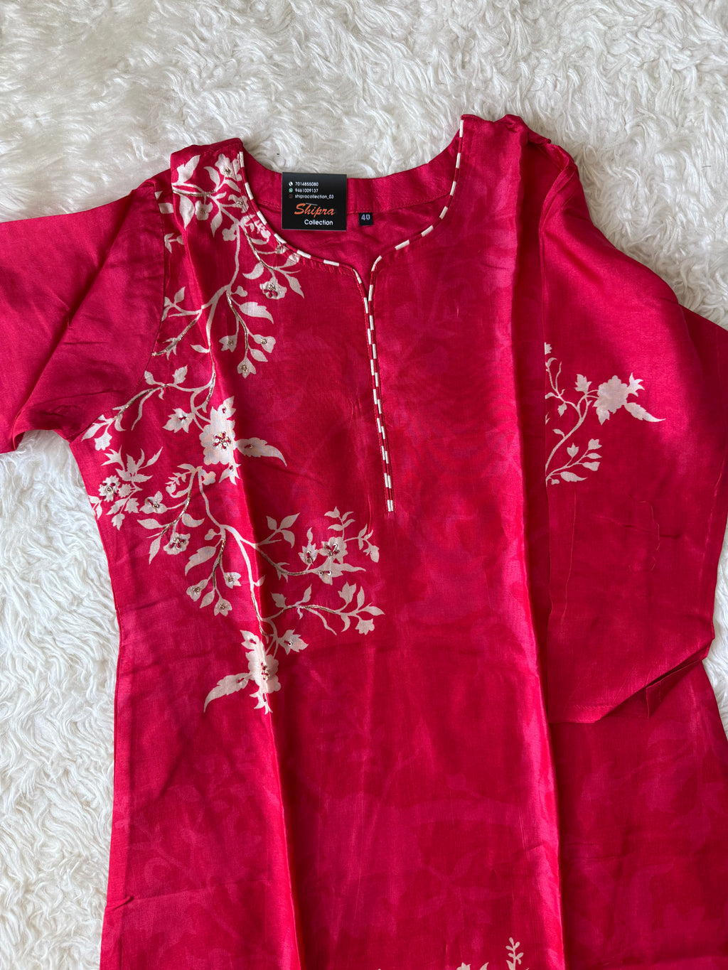 Tussar Silk Kurti Pant Dupatta Set