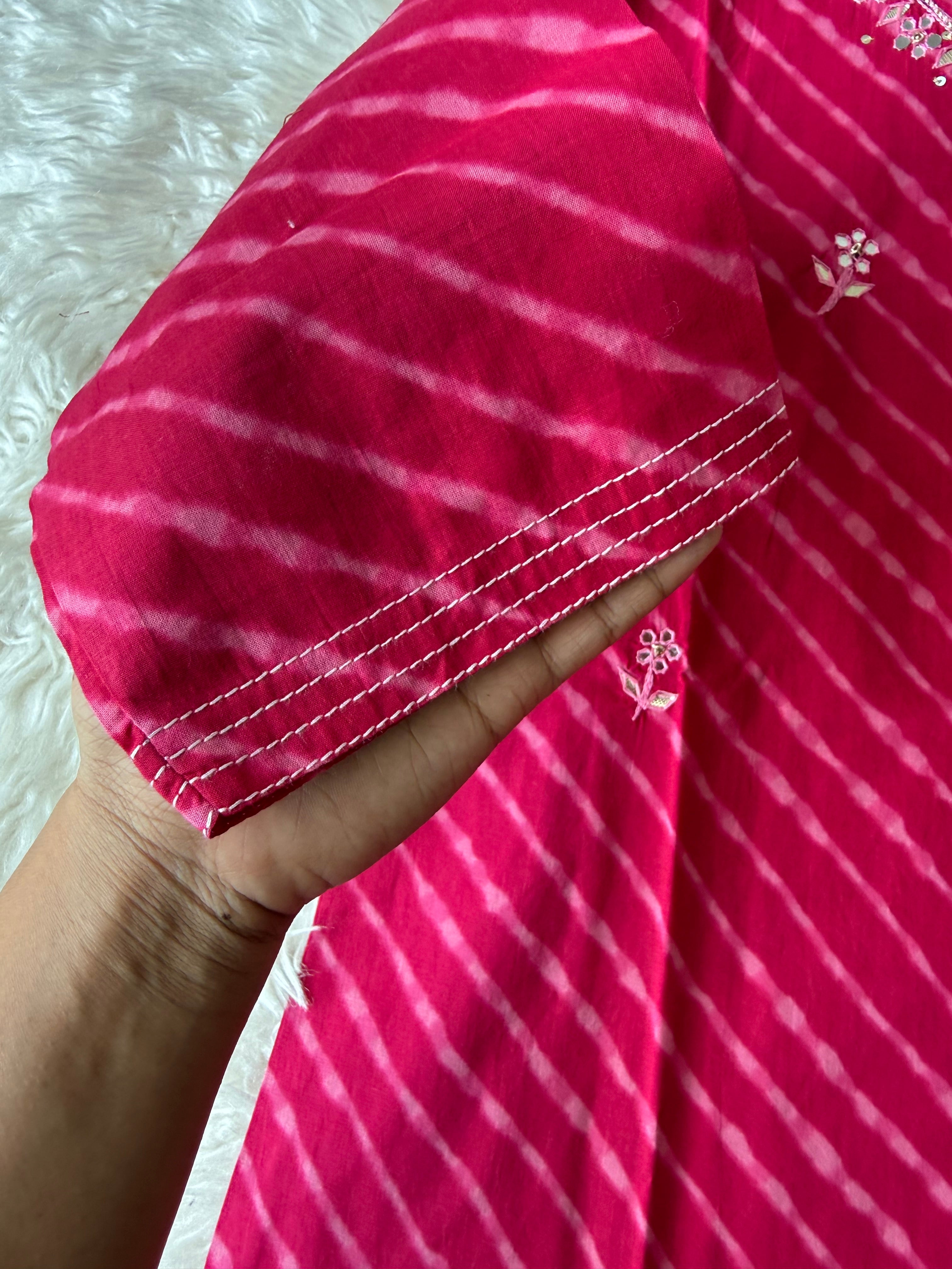 Premium Cotton Lehariya Set