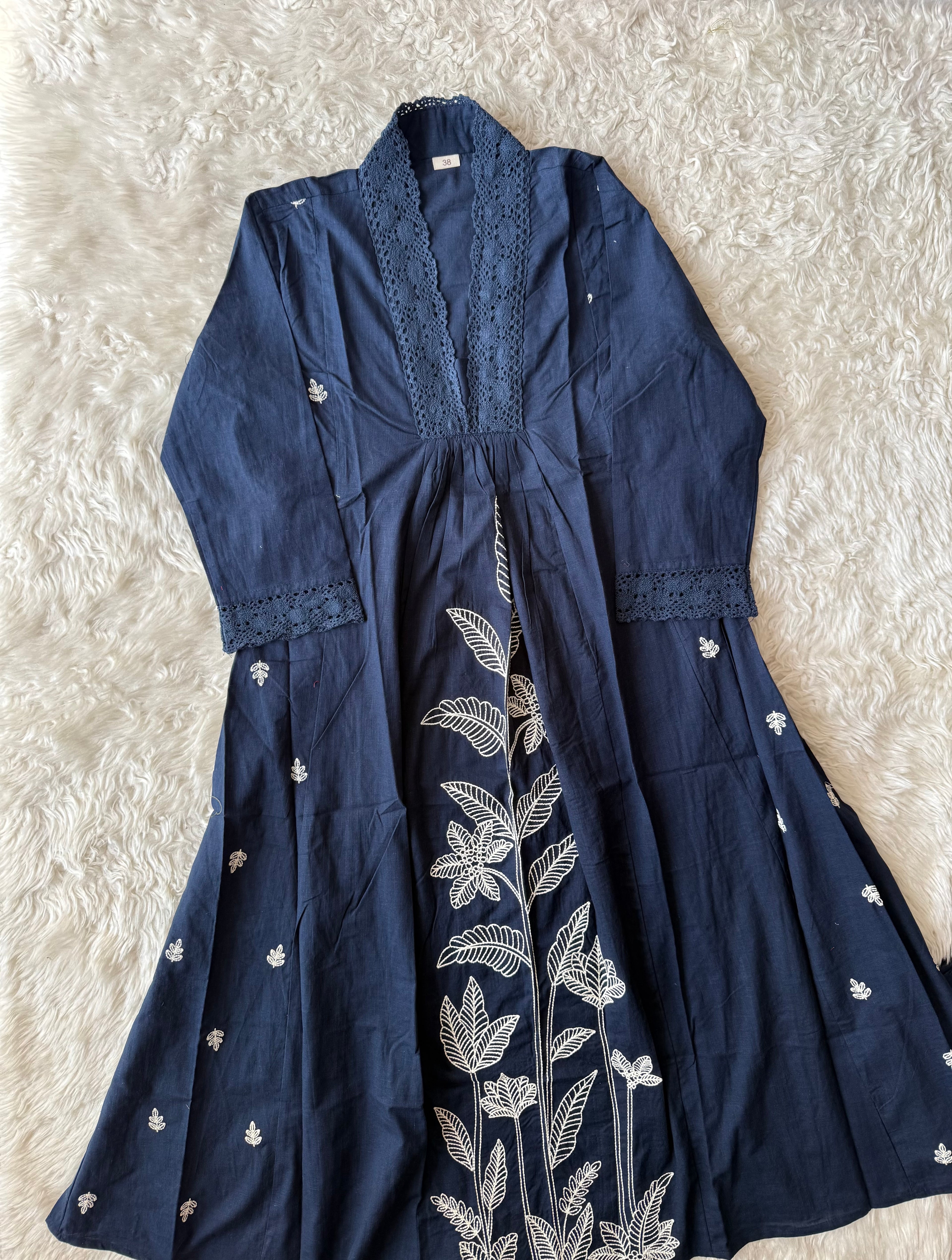 Khadi Cotton Kurti Pant Set