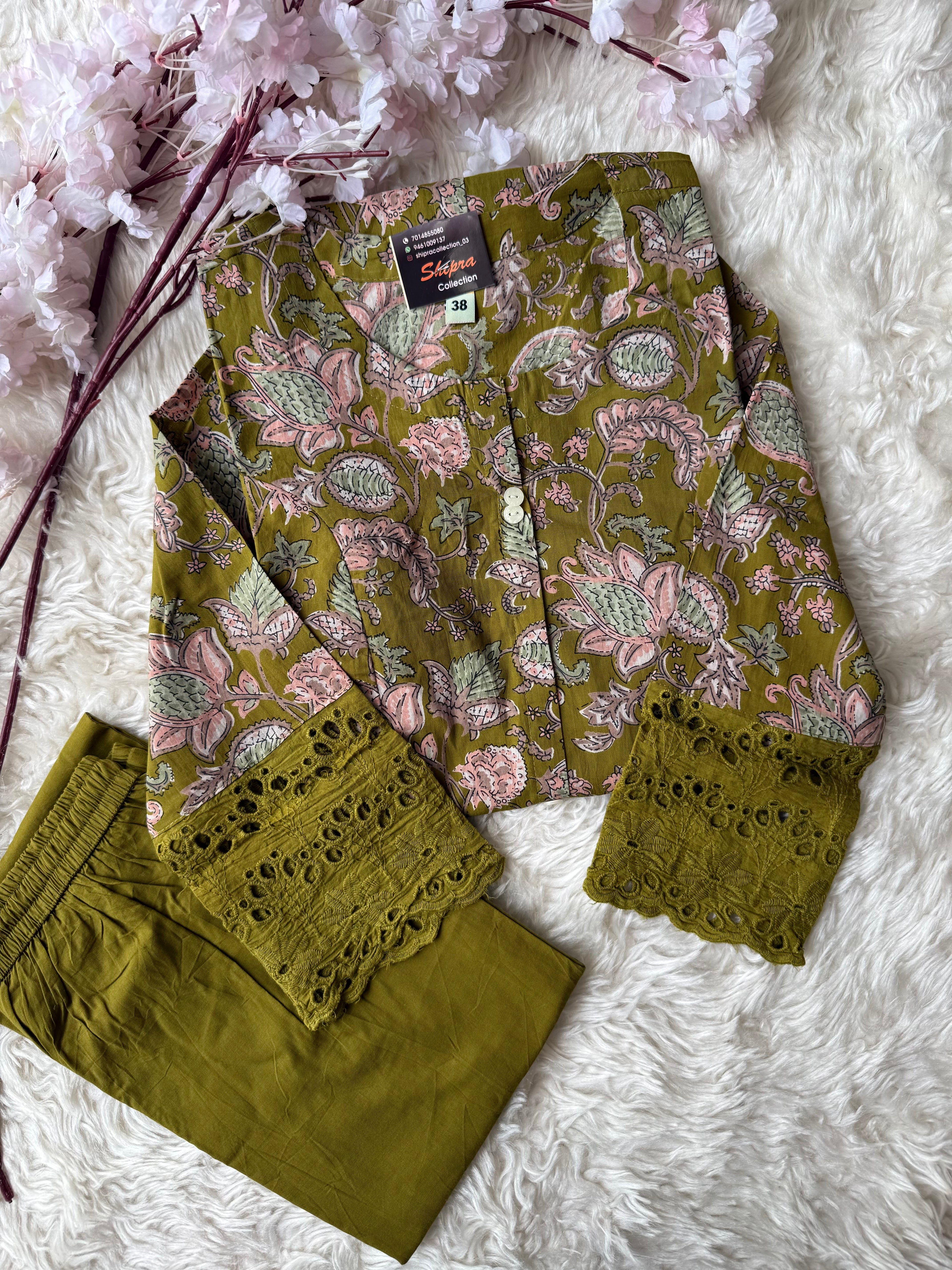Pure Cotton Kurti Pant Set
