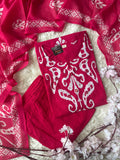 Premium Cotton Kurti Pant Dupatta Set