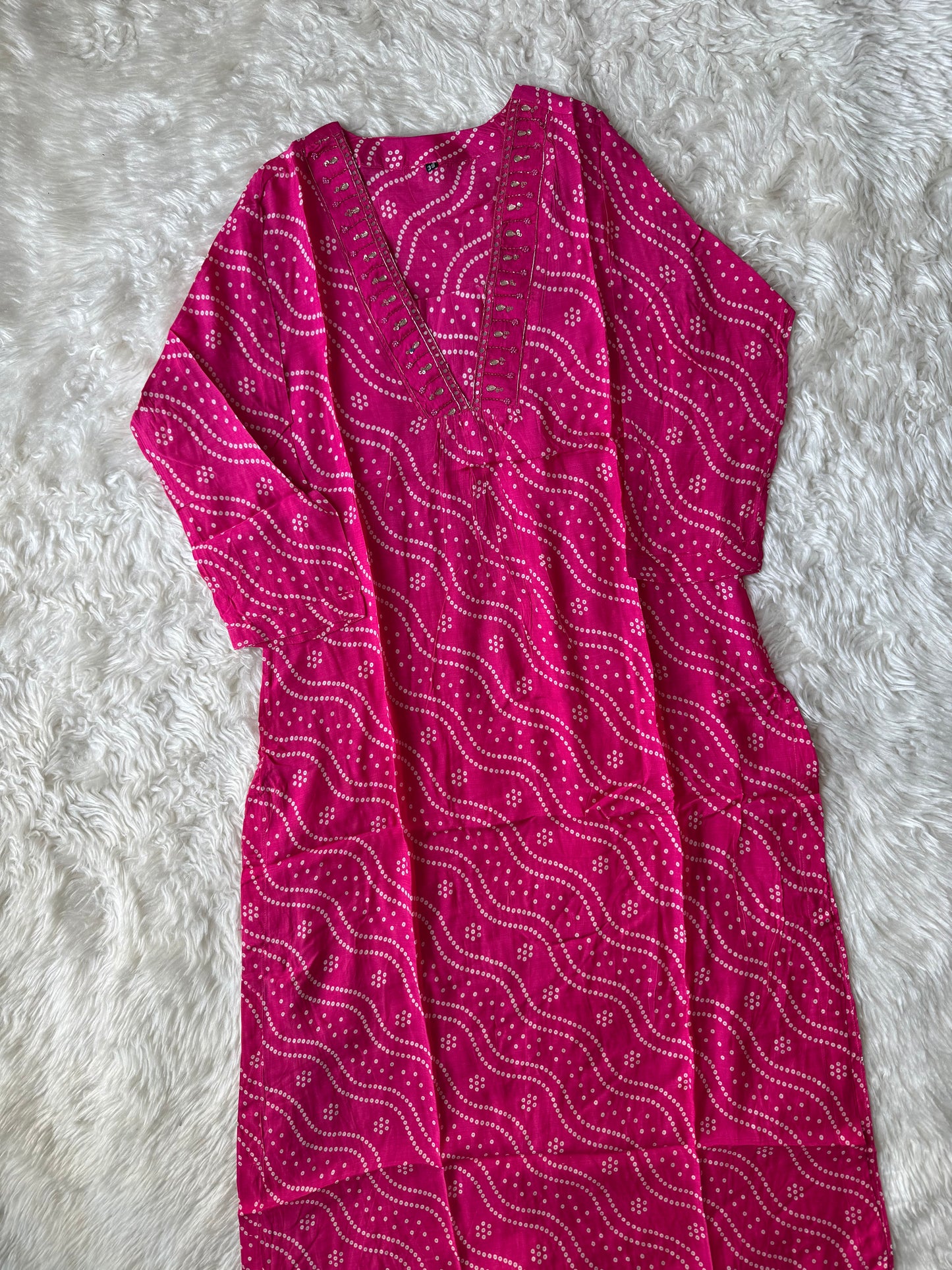 Mul Silk Kurti Pant Set