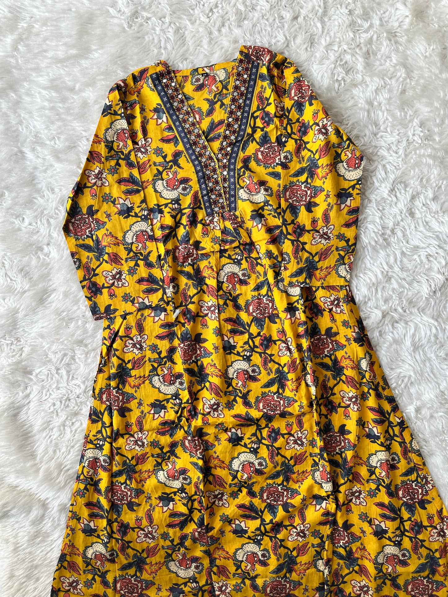 Budget Friendly Flare Kurti Pant Dupatta Set