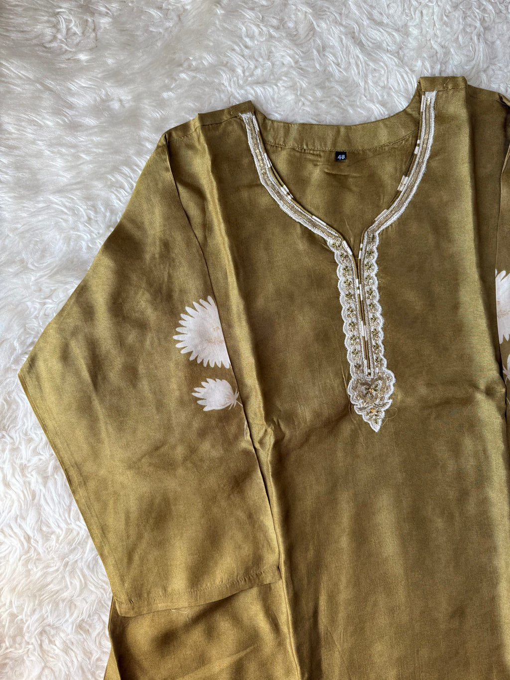 “Plus Size” Russian Silk Kurti Pant Dupatta Set
