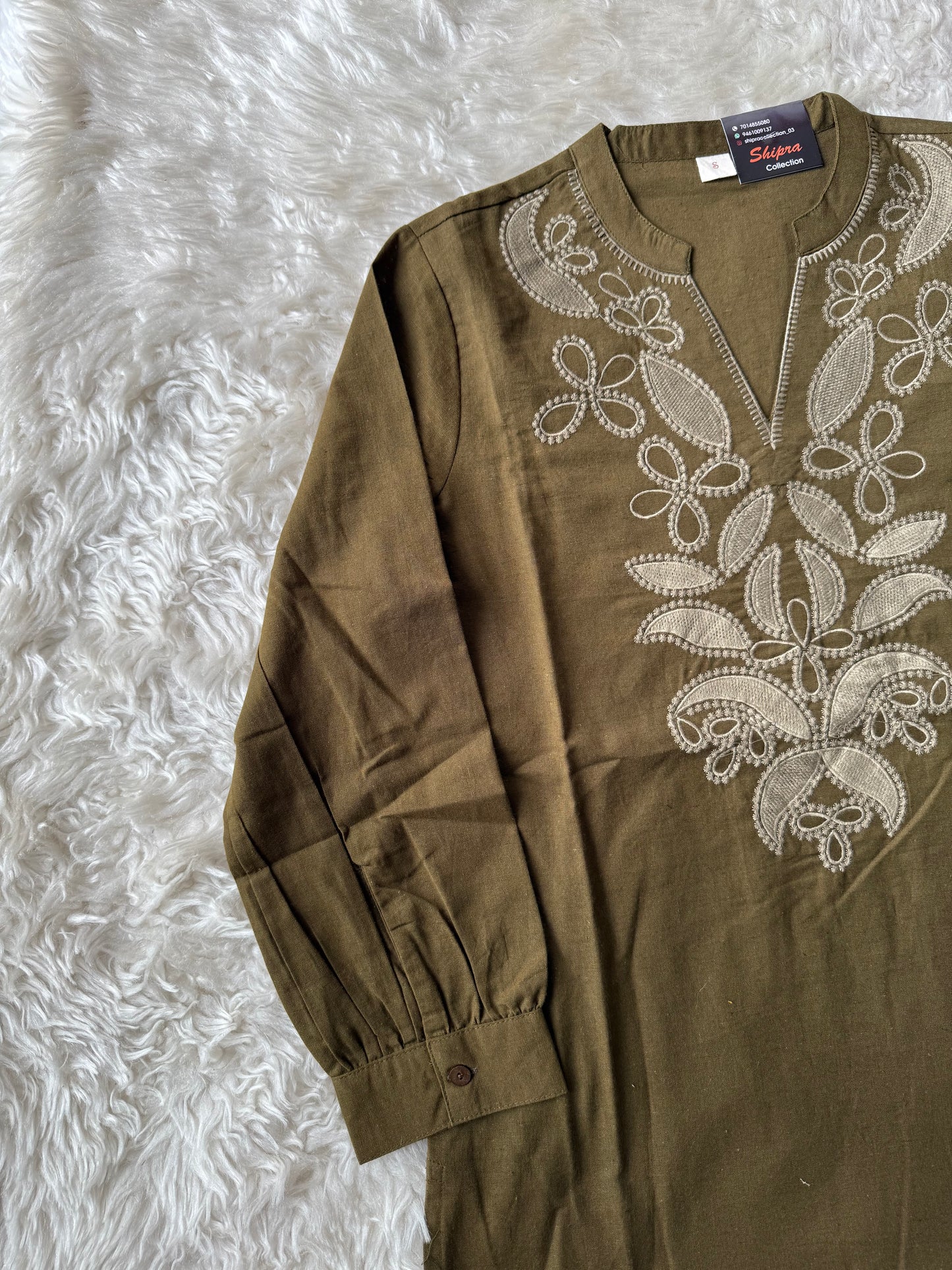 Khadi Cotton Short Kurti
