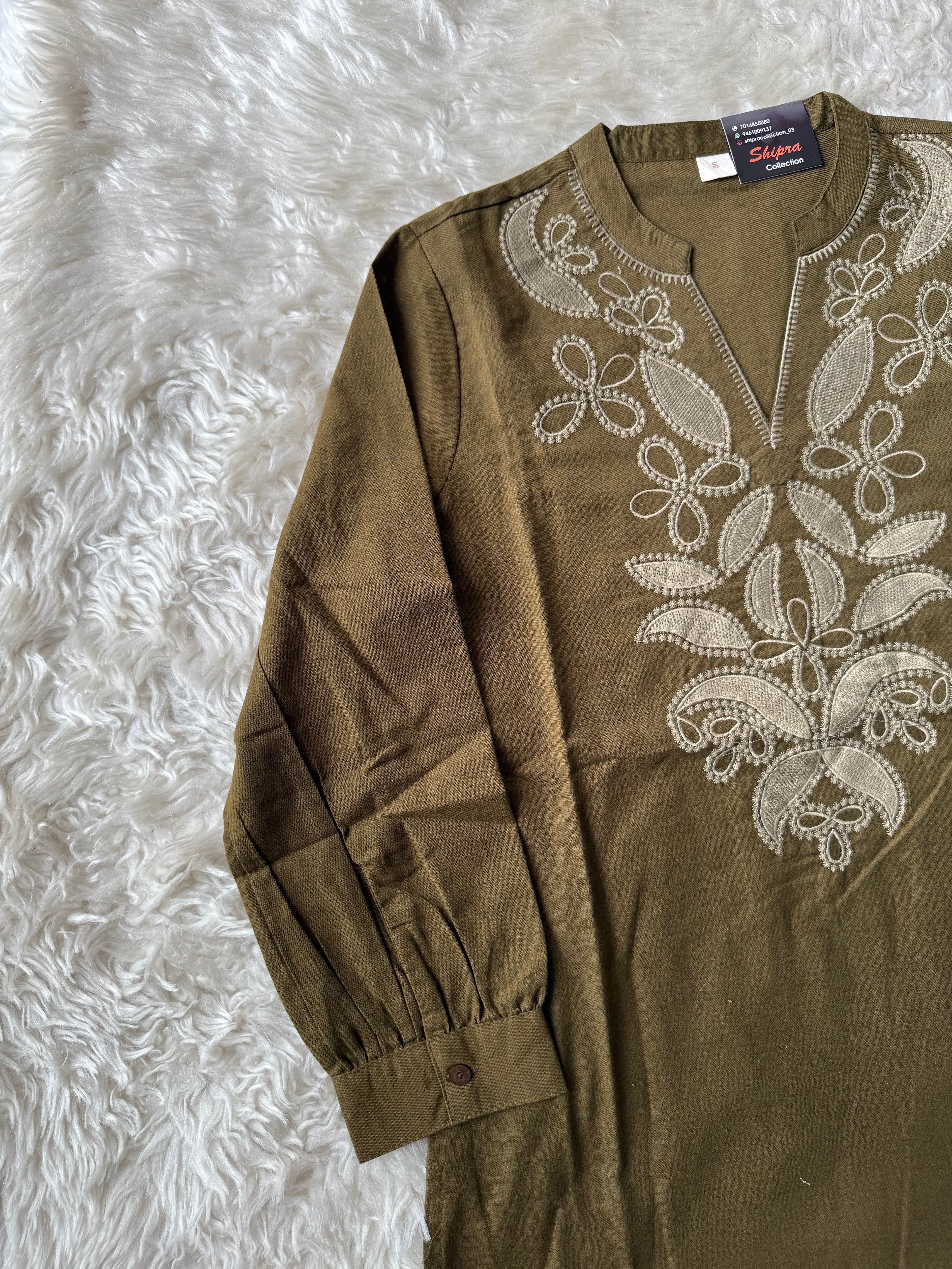 Khadi Cotton Short Kurti