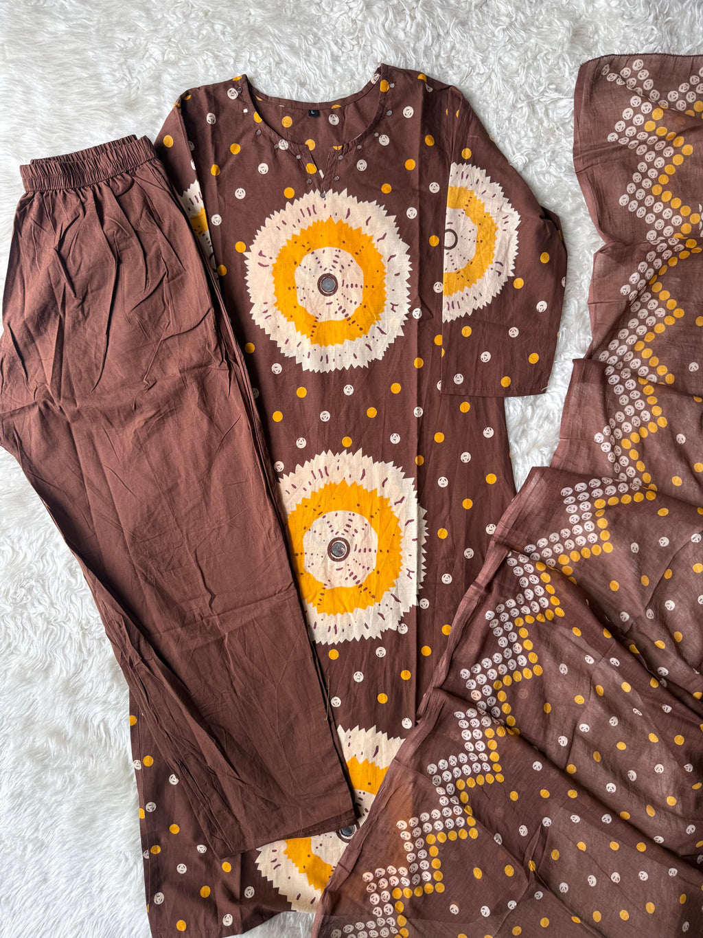 Budget Friendly Kurti Pant Dupatta Set