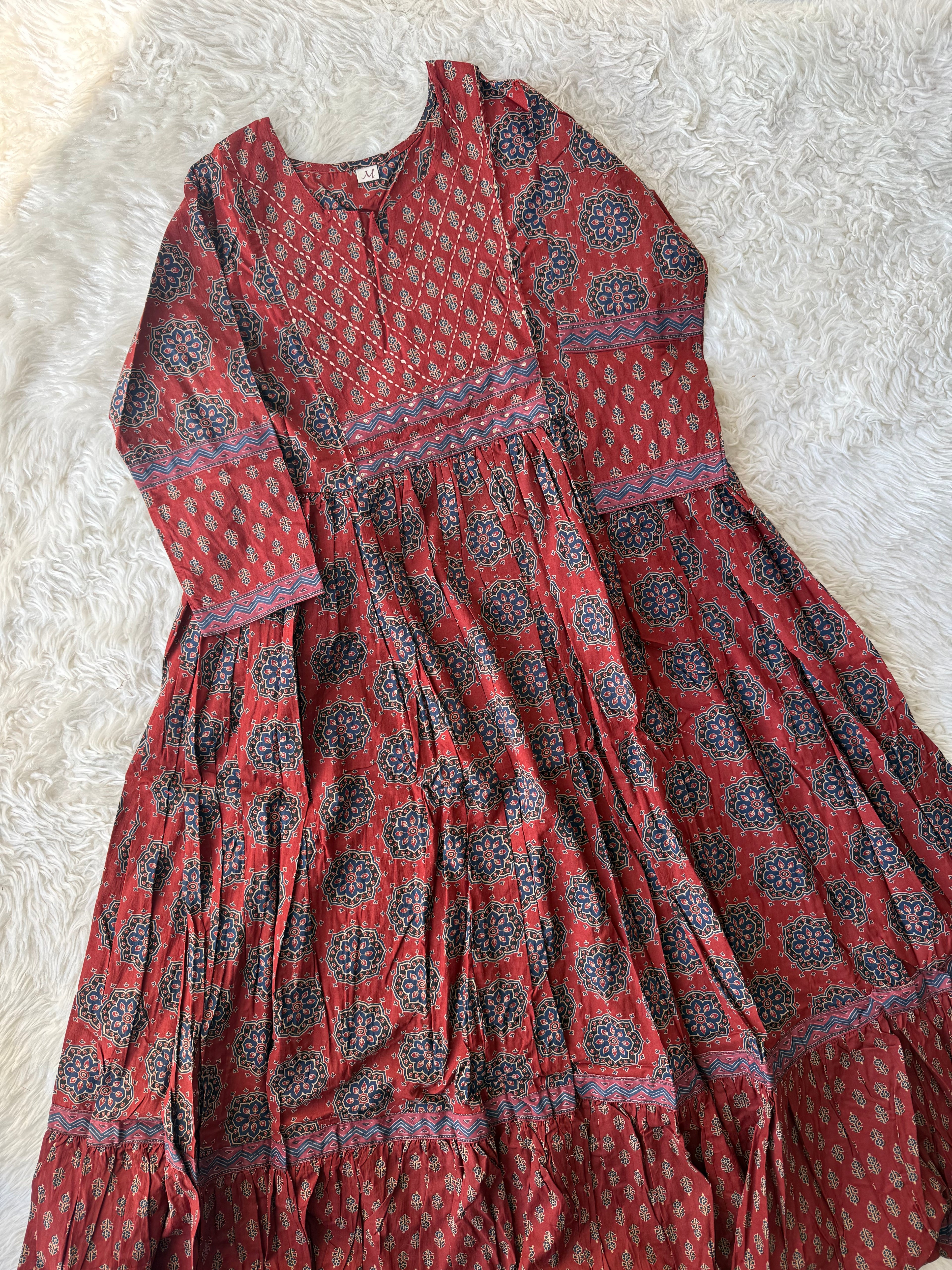 Premium Cotton Flare Kurti