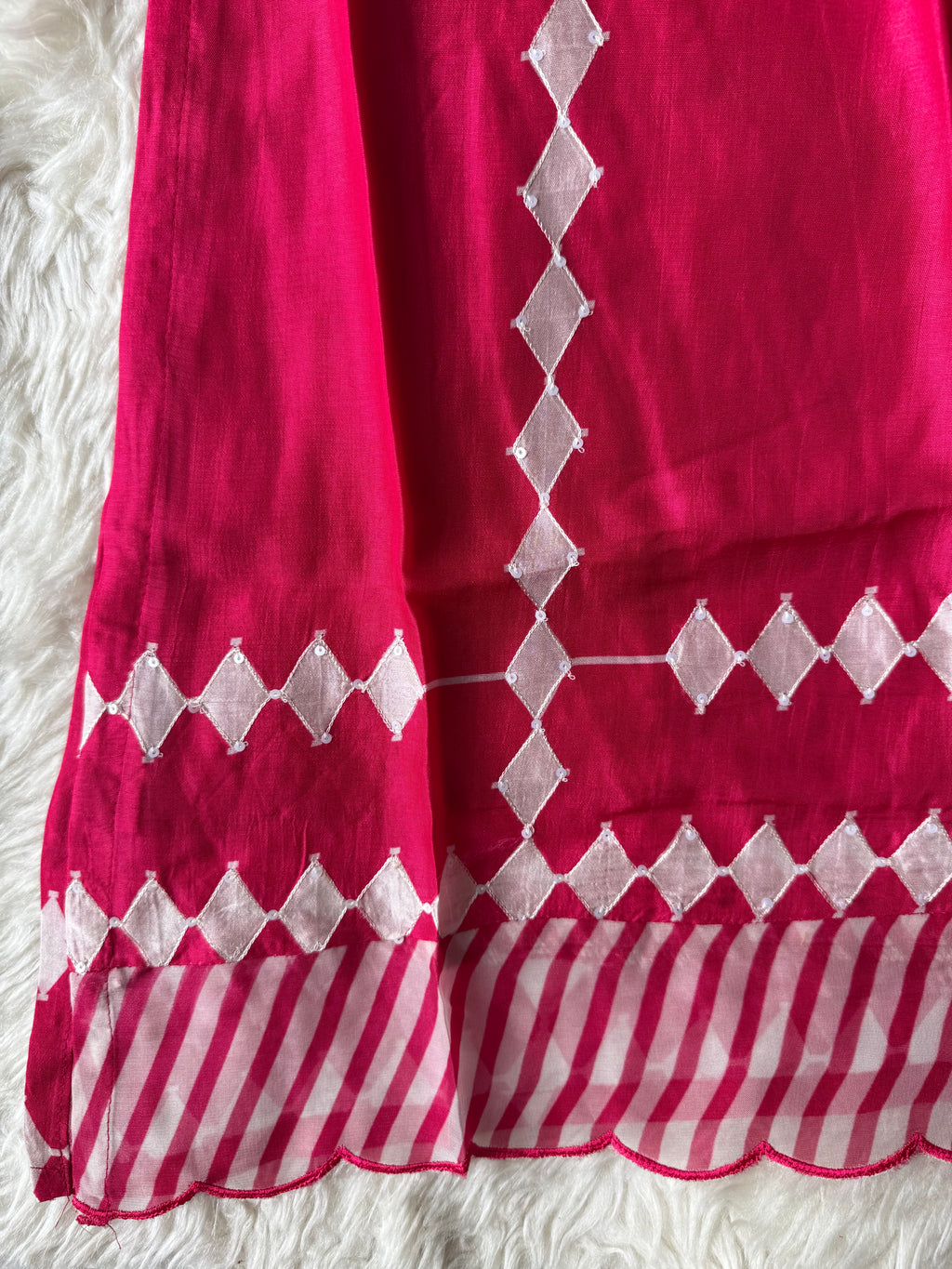Butter Silk Kurti Pant Dupatta Set