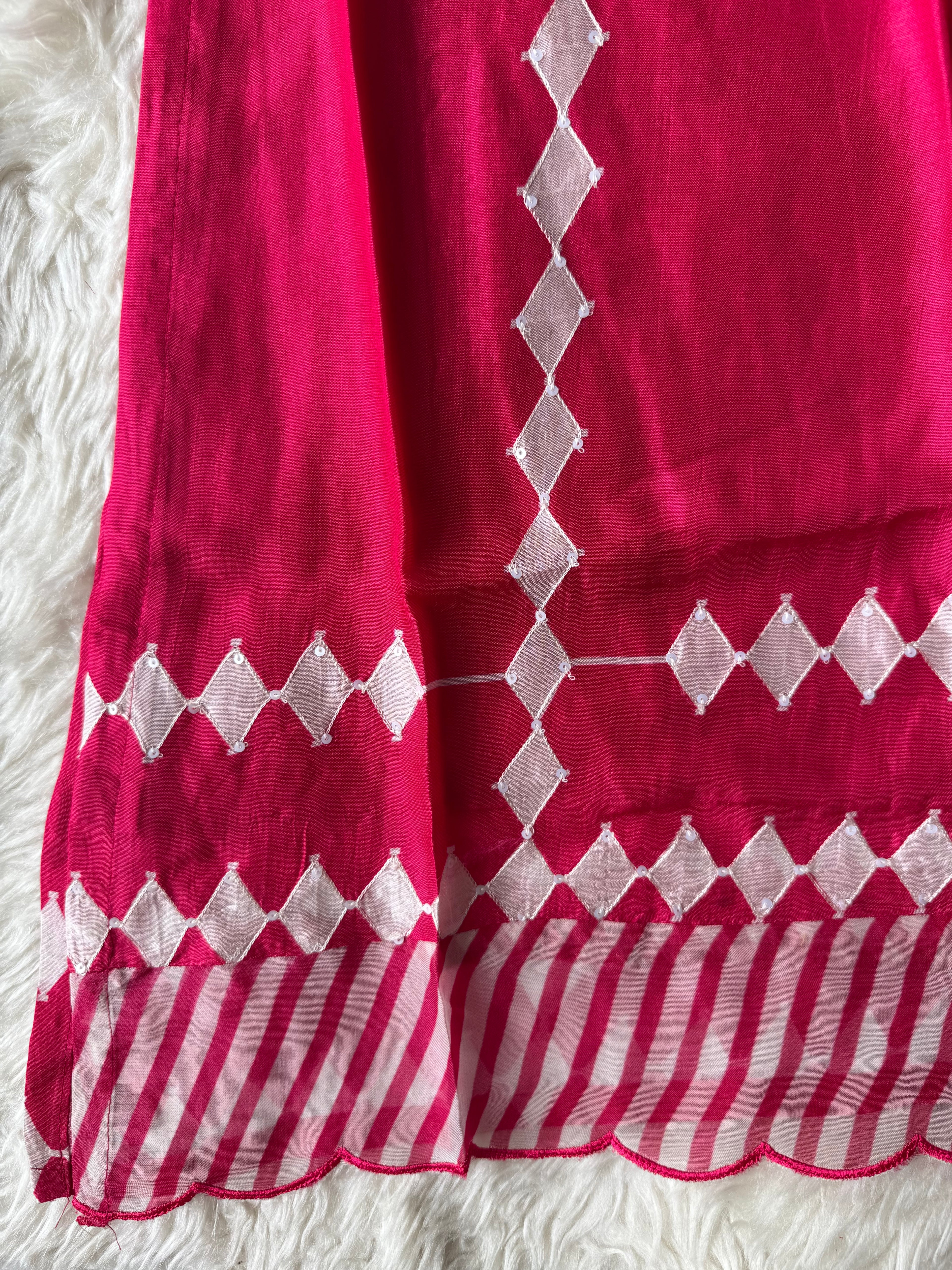 Butter Silk Kurti Pant Dupatta Set