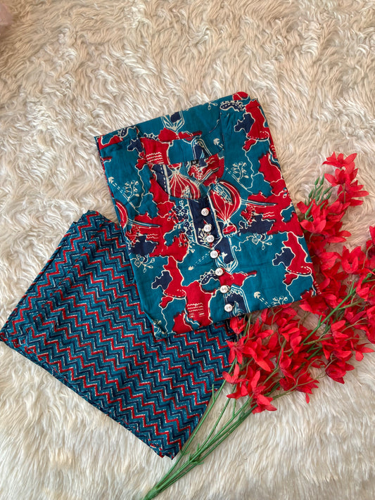 Stock Clearance 🚨 Cotton Kurti Pant Set