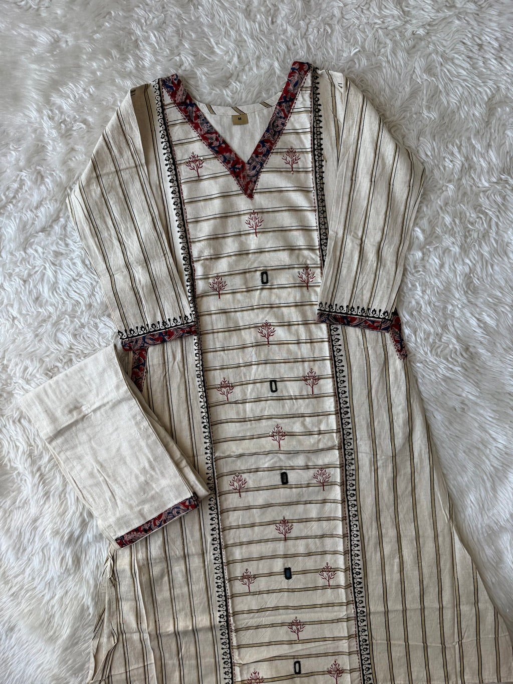 Khadi Cotton Kurti Pant Set