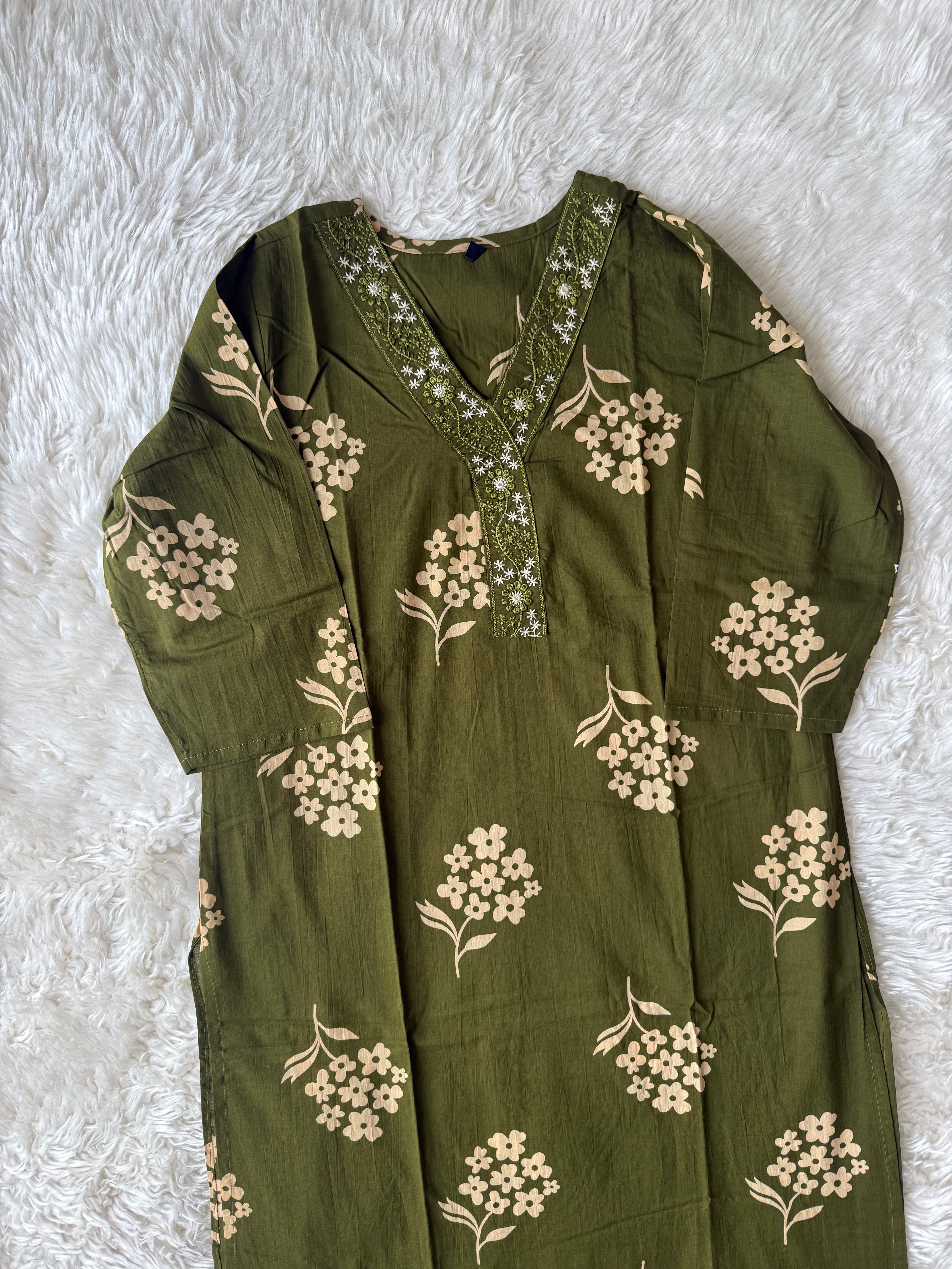 Budget Friendly Kurti Pant Dupatta Set