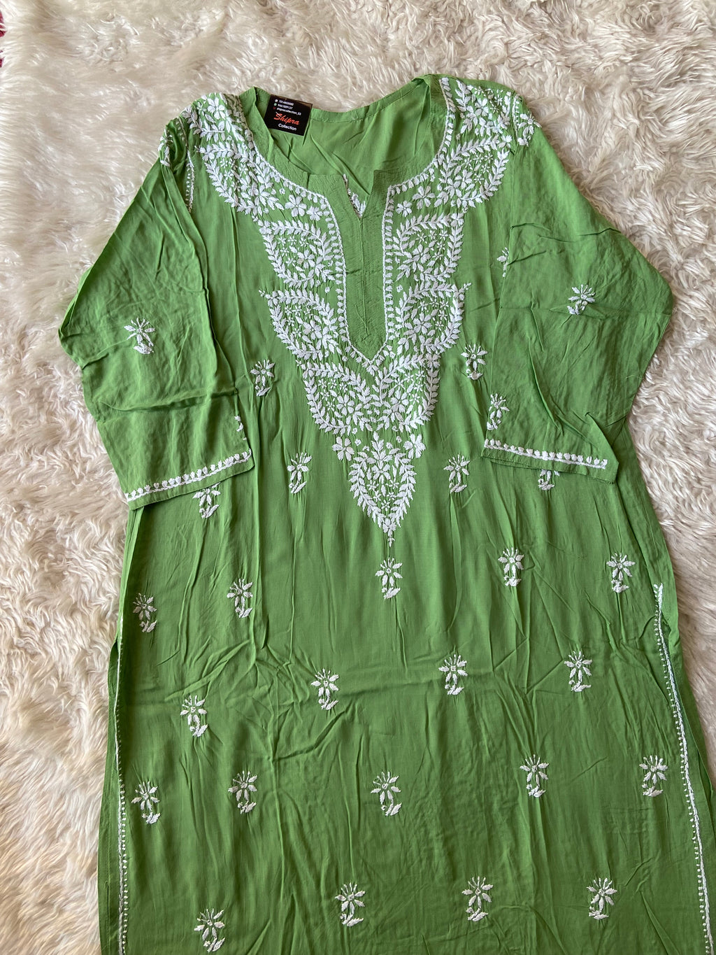Rayon Chikankari kurti