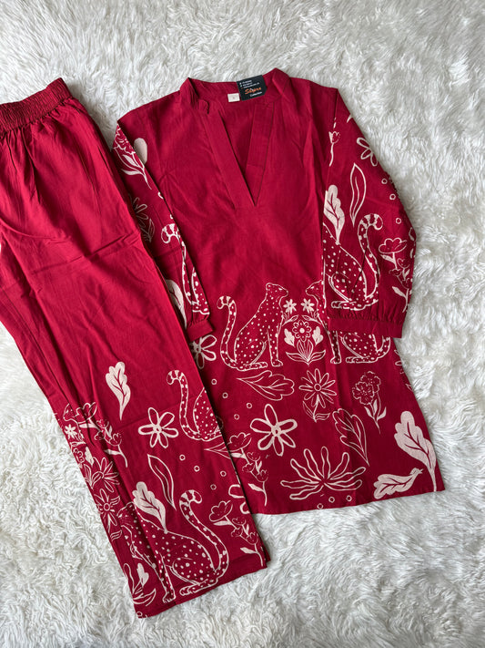 Pure Cotton Co-ord Set