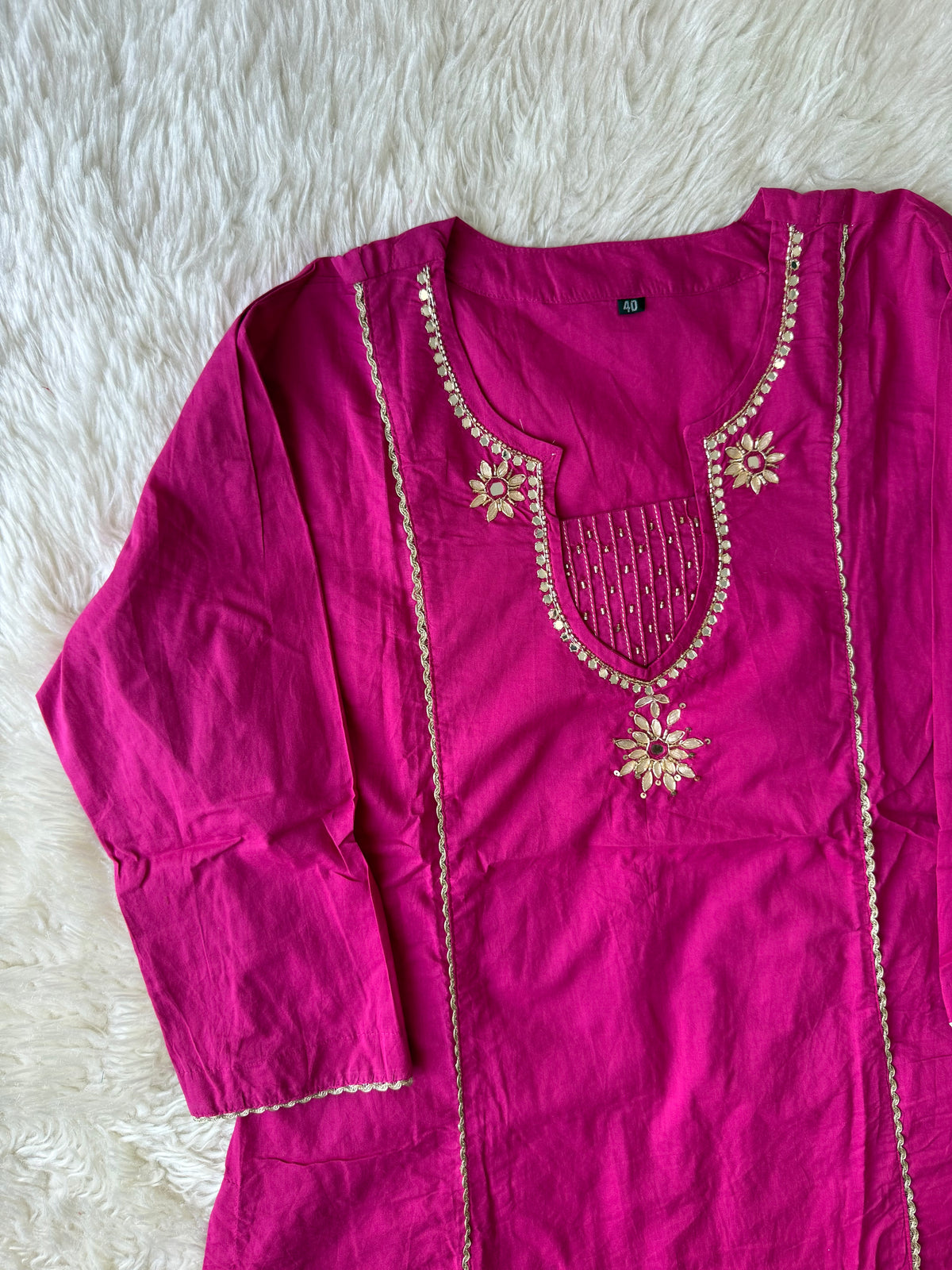 Premium Cotton Kurti Plazo Dupatta Set