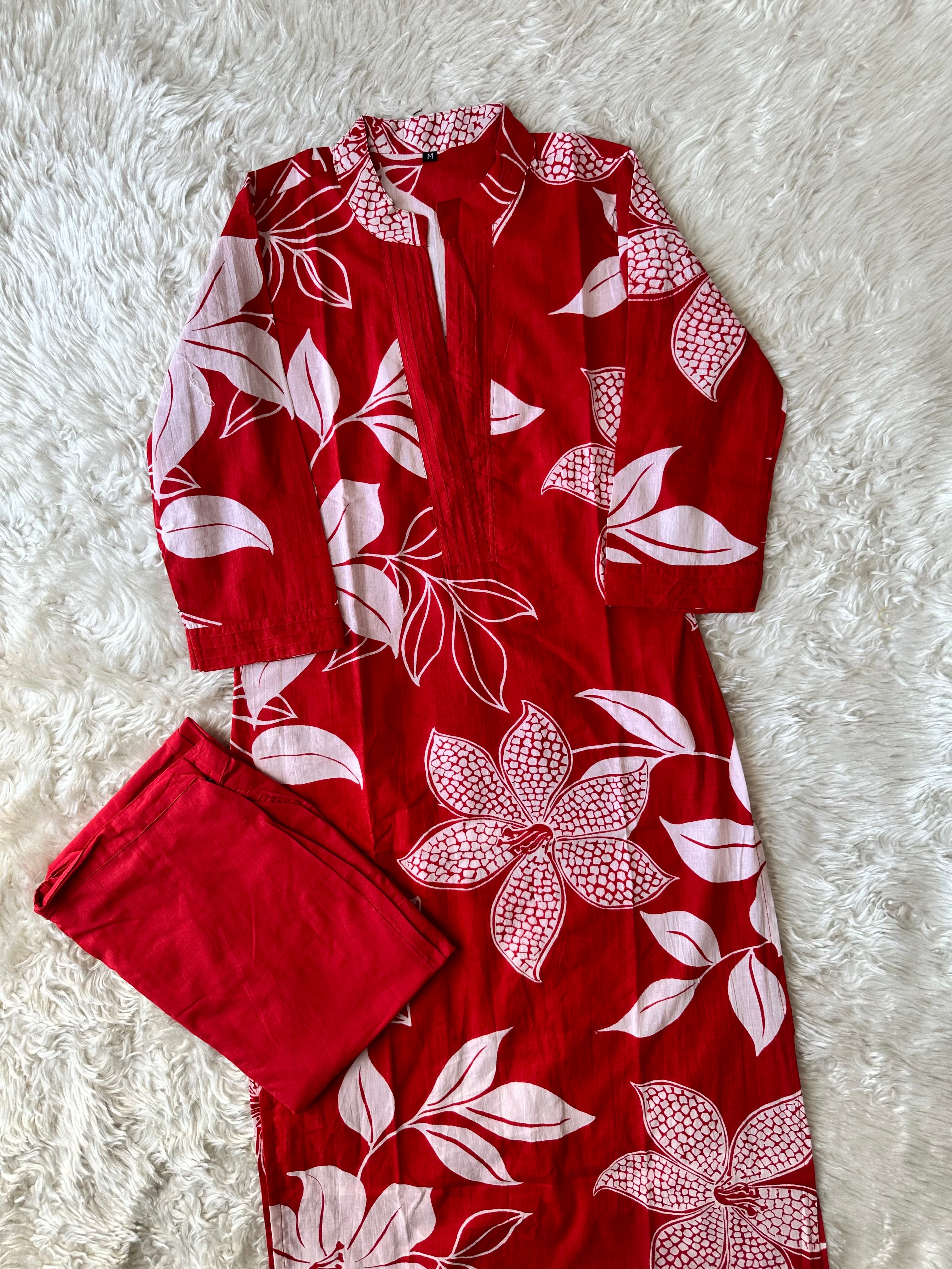 Cotton Kurti Pant Set