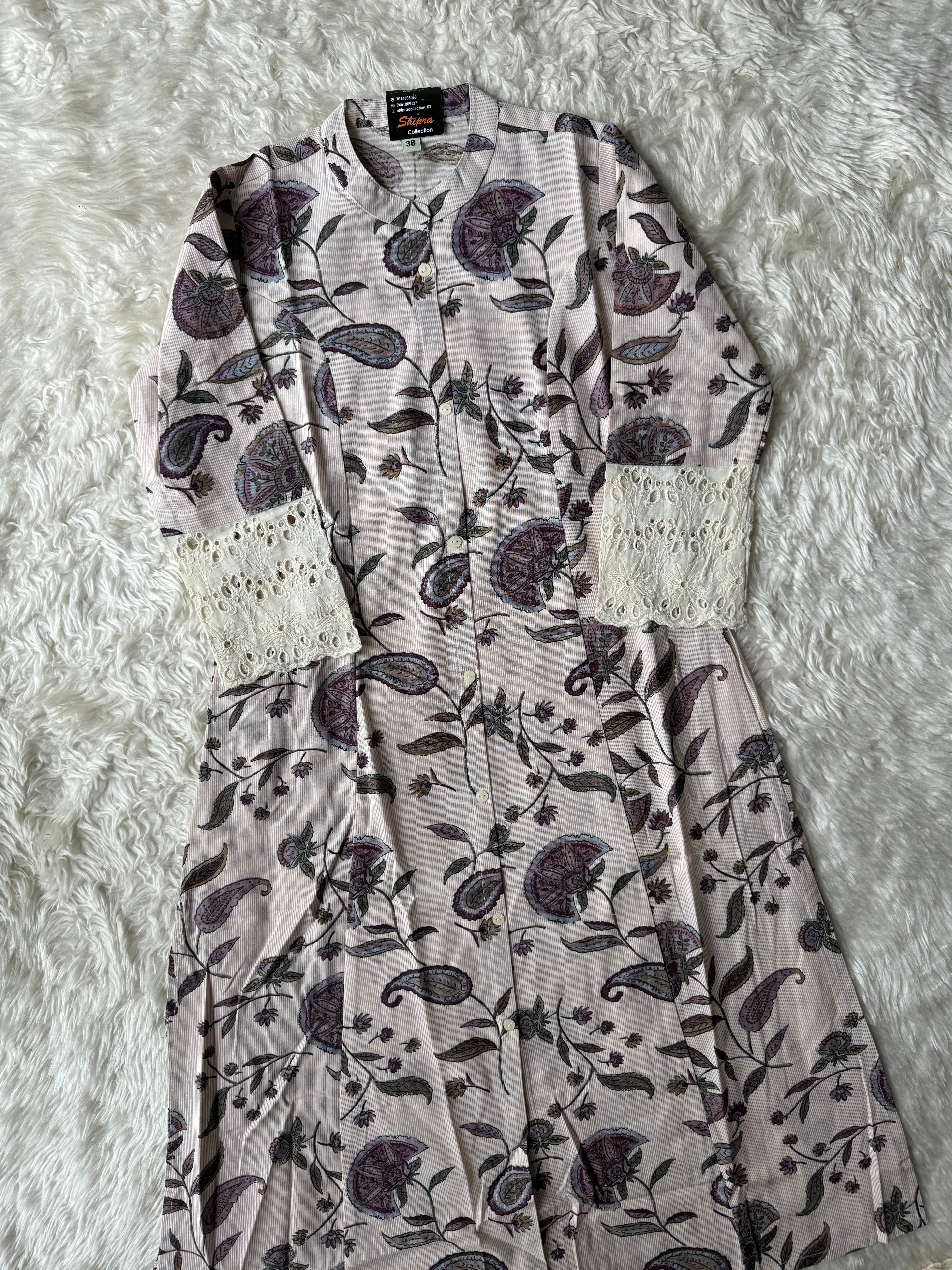 Khadi Cotton Aline kurti