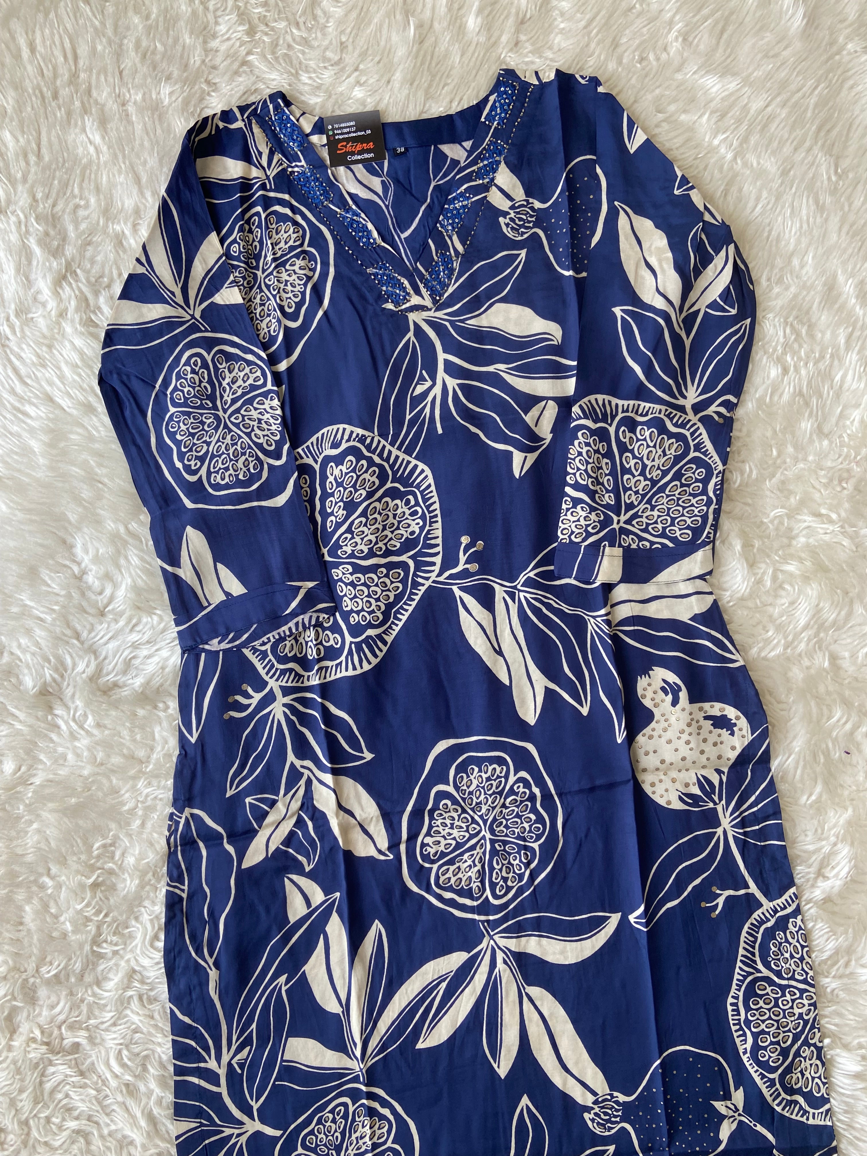 Premium Soft Muslin Silk kurti