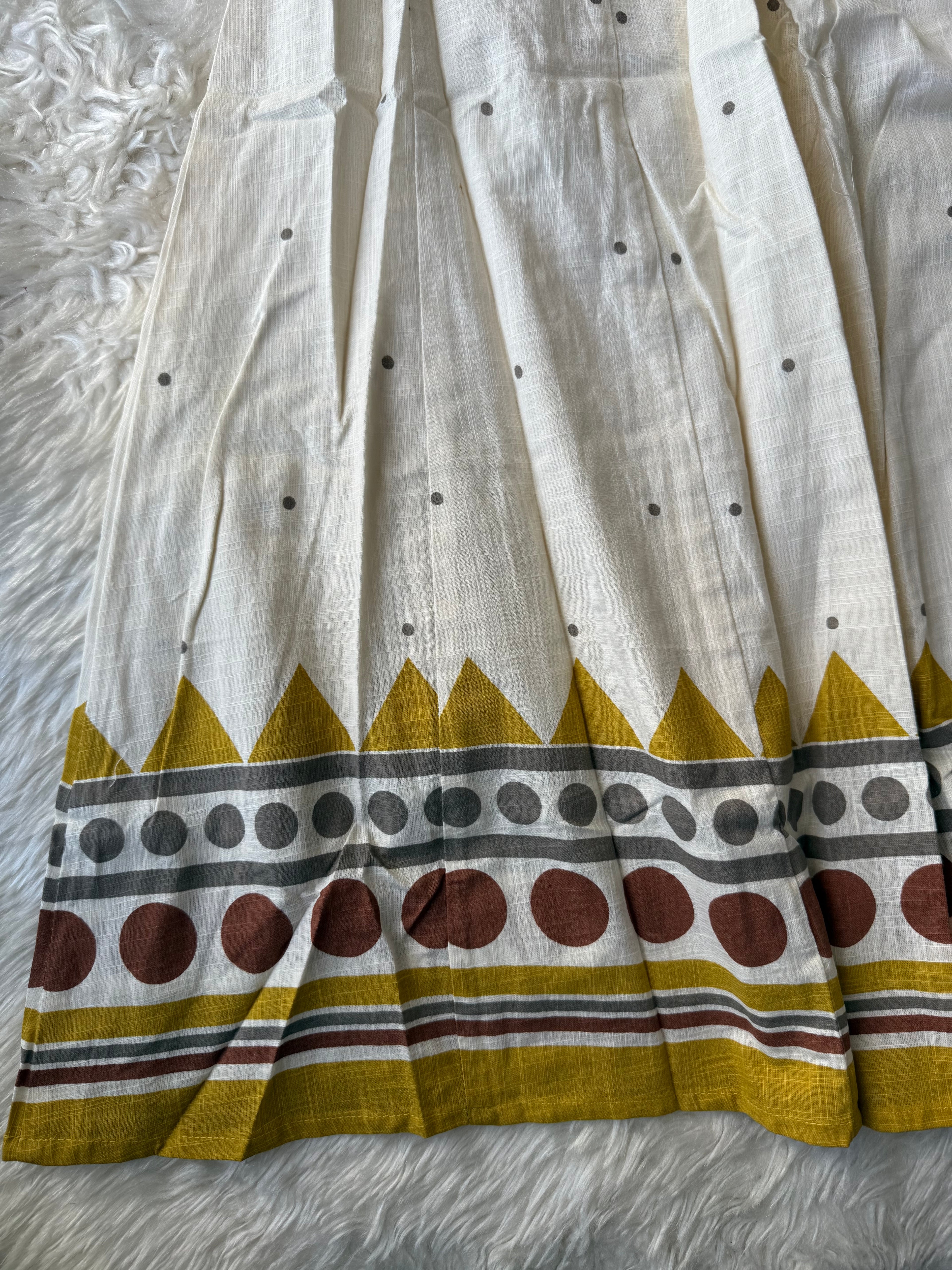 Slub Cotton Kurti Pant Dupatta Set