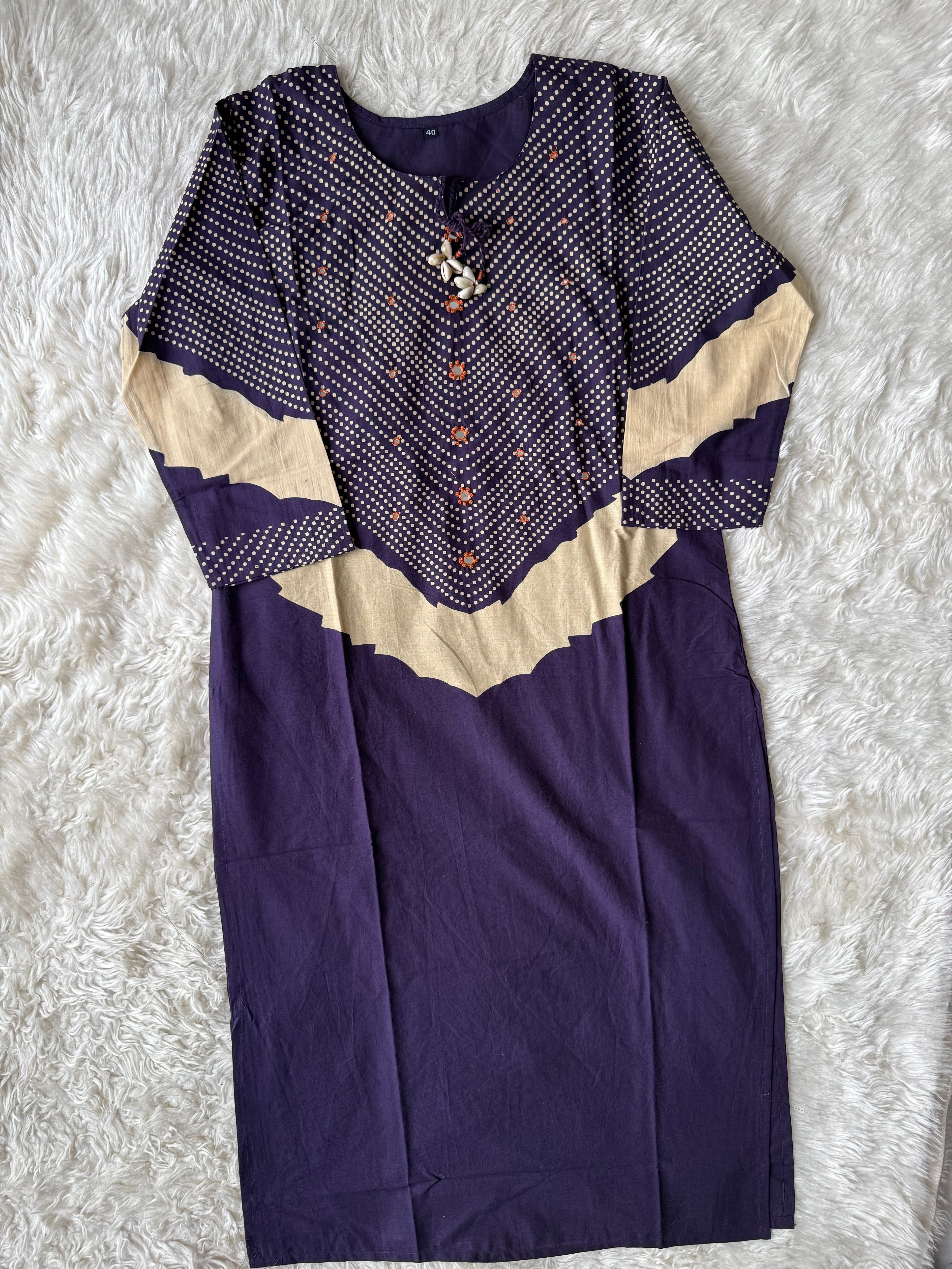 Pure Cotton Kurti Plazo Dupatta Set