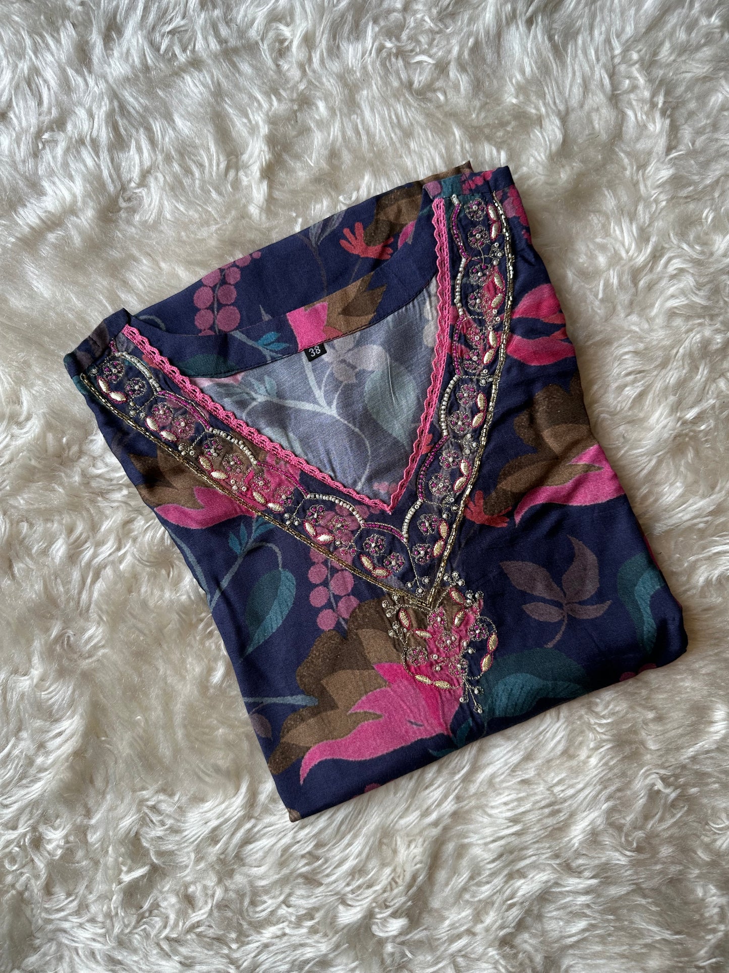 Premium Muslin Silk Kurti Pant Set