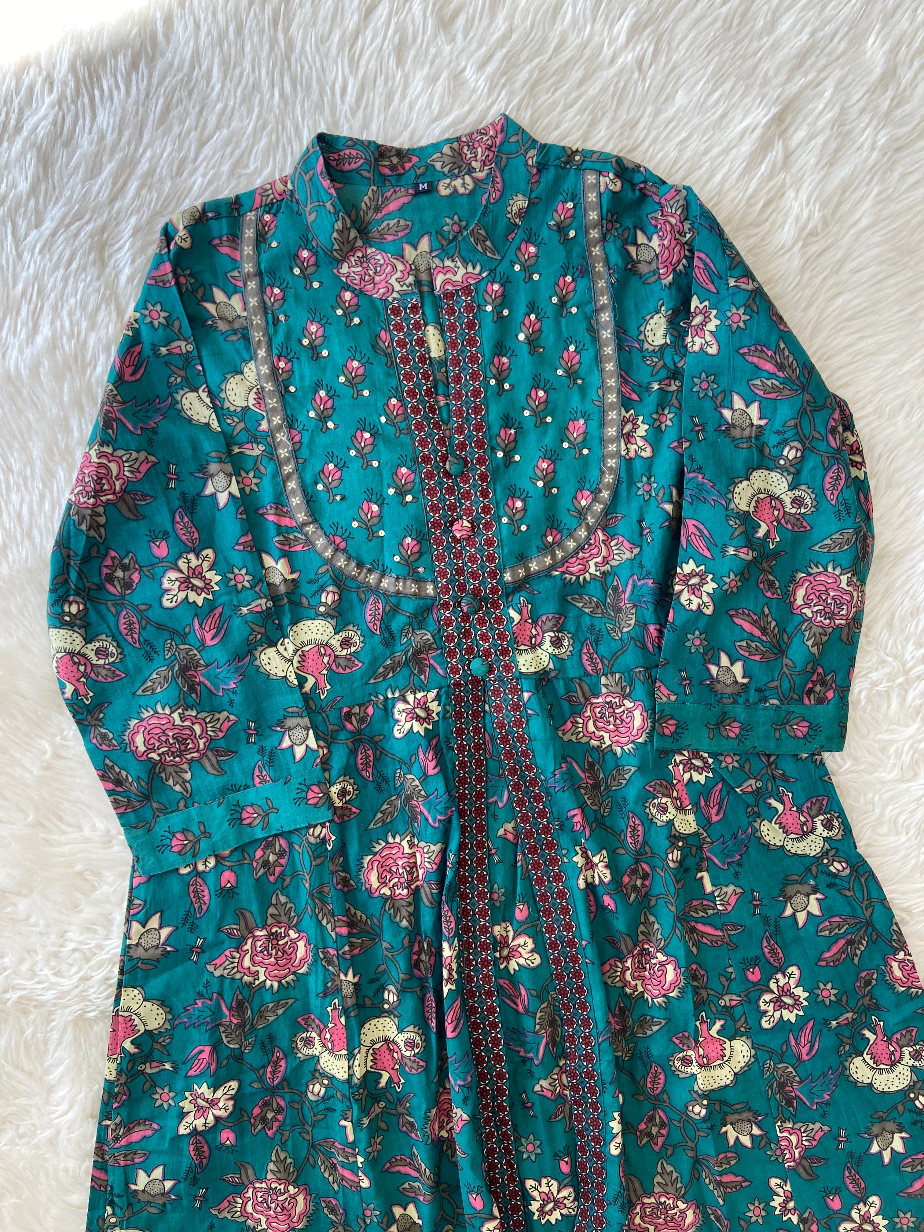 Budget Friendly Flare Kurti Pant Dupatta Set