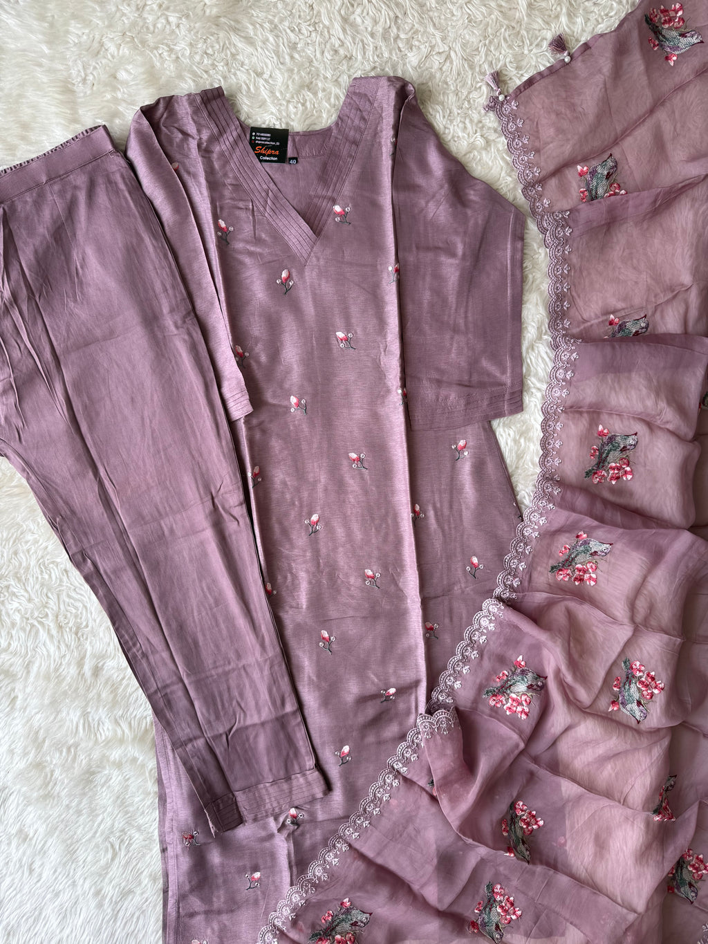 Dola Silk Kurti Pant Dupatta Set