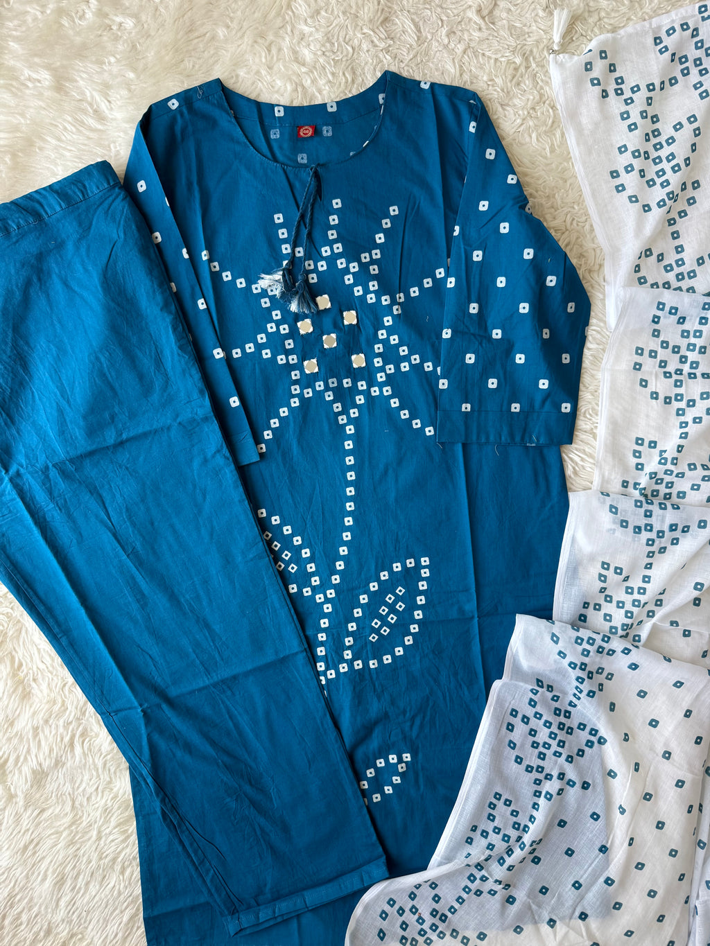 Budget Friendly Kurti Pant Dupatta Set