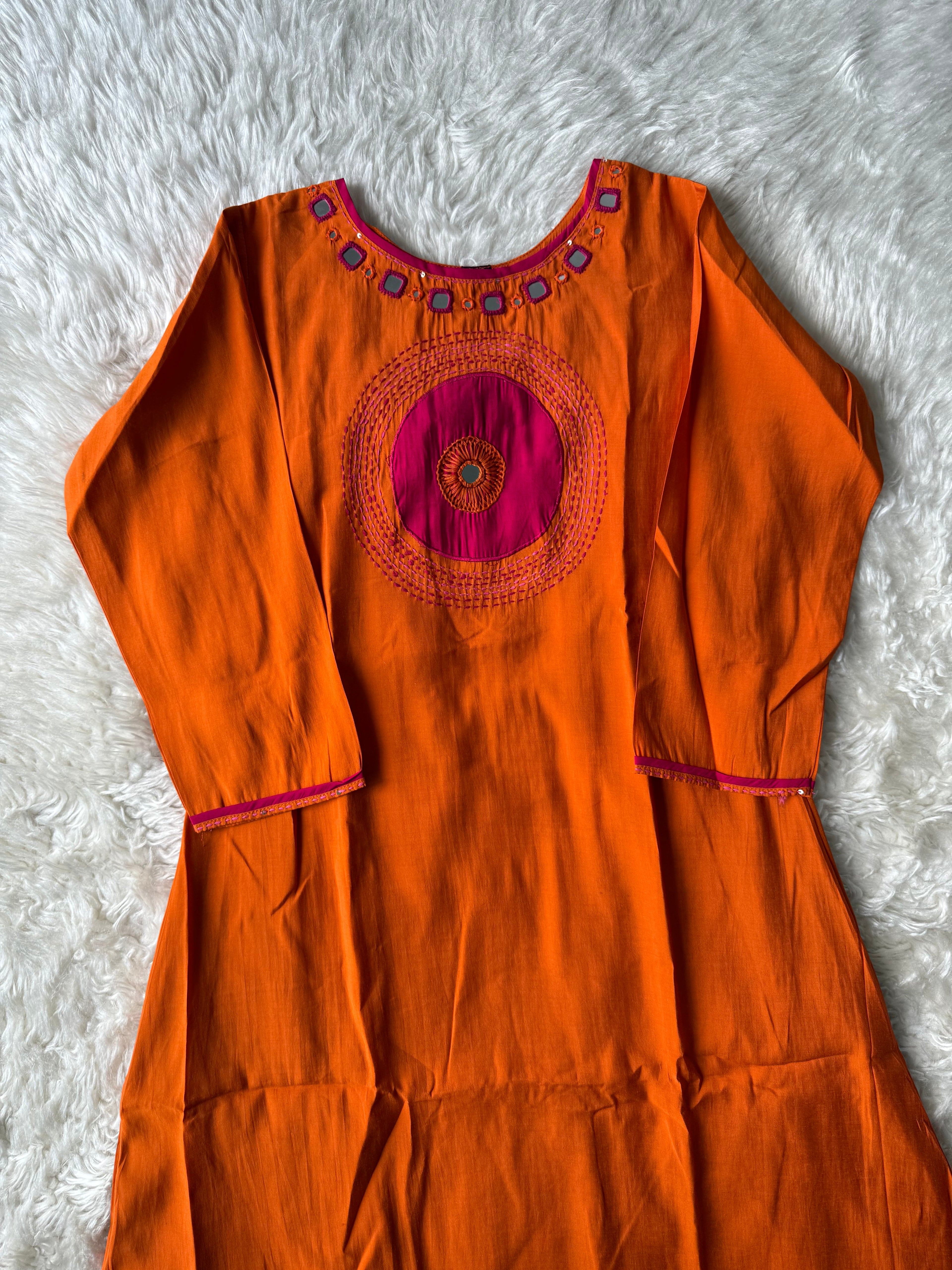 Roman Silk Kurti Plazo Dupatta Set